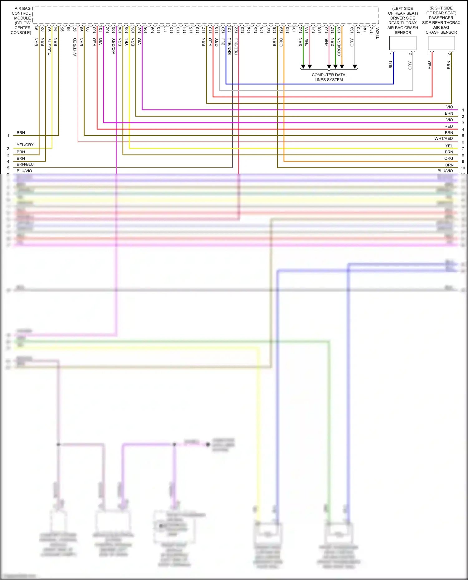 Wiring diagram front roof module for Audi A8 D5 facelift (2021-2024) (6 of 6)