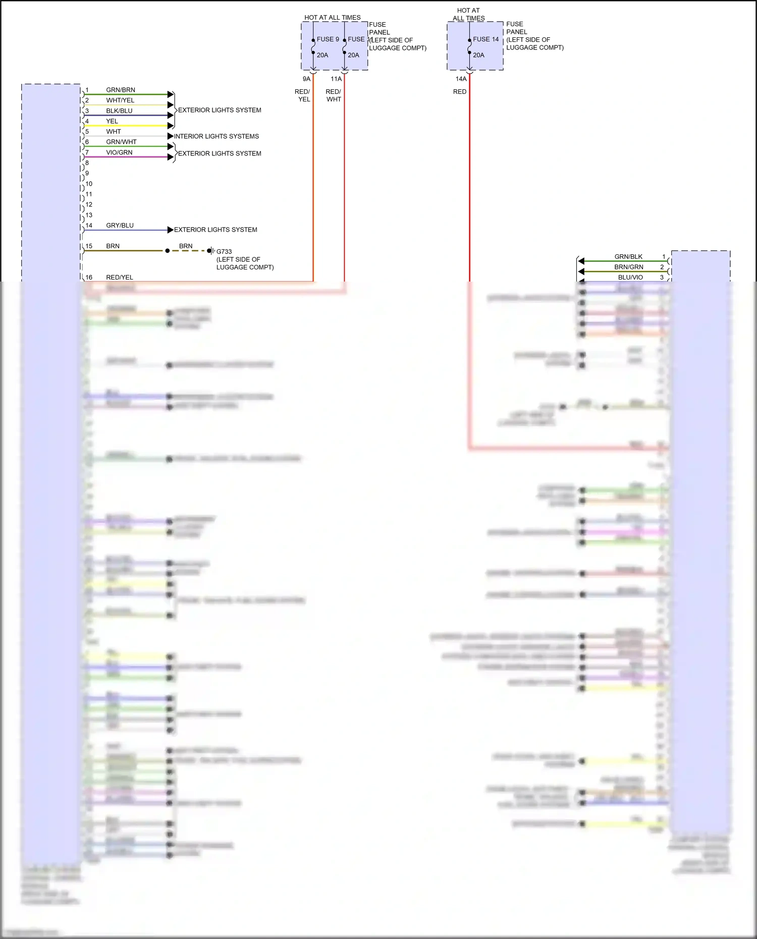 Wiring diagram fuse 11 for Audi A8 D5 facelift (2021-2024) (3 of 38)