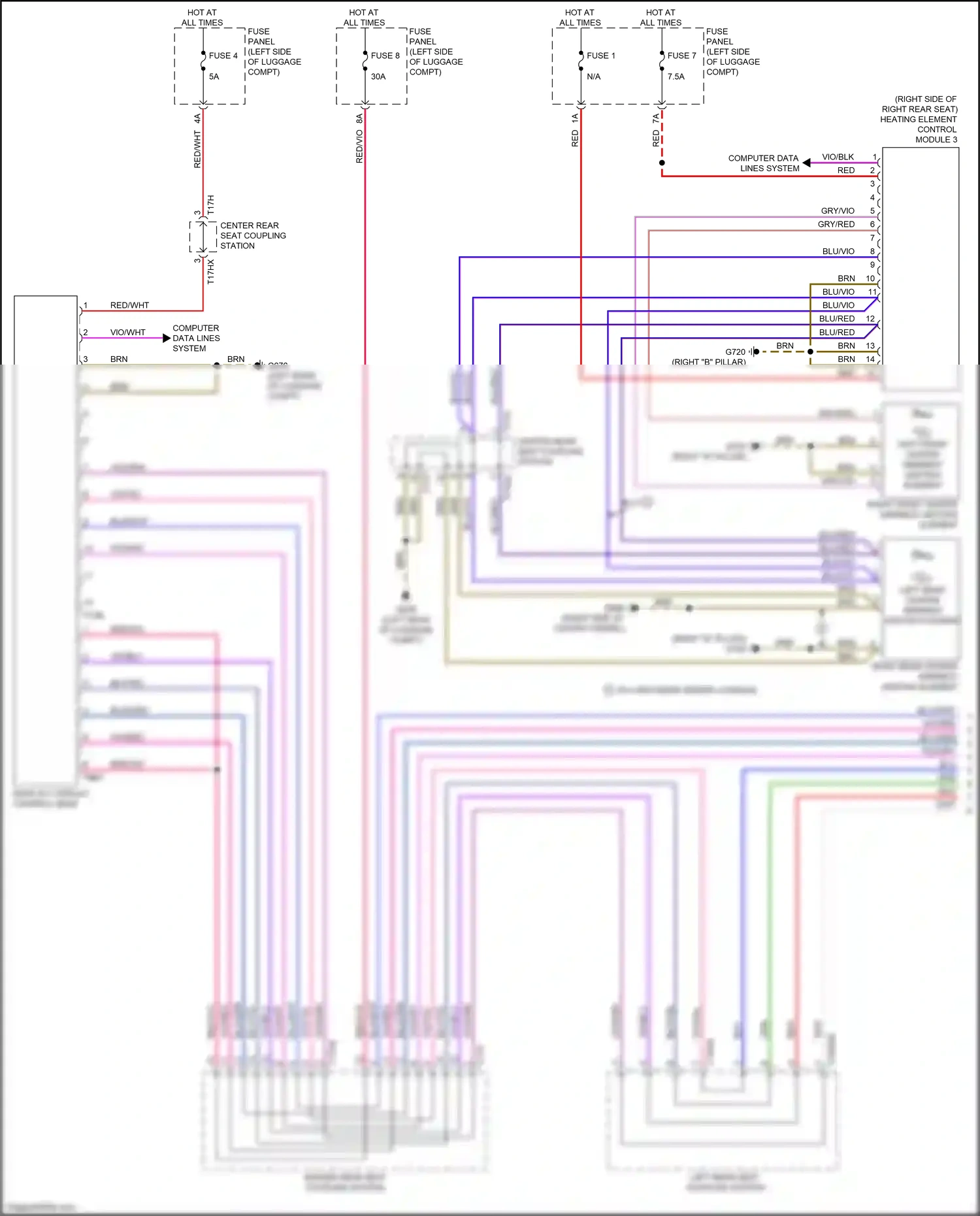 Wiring diagram fuse 7 for Audi A8 D5 facelift (2021-2024) (3 of 26)
