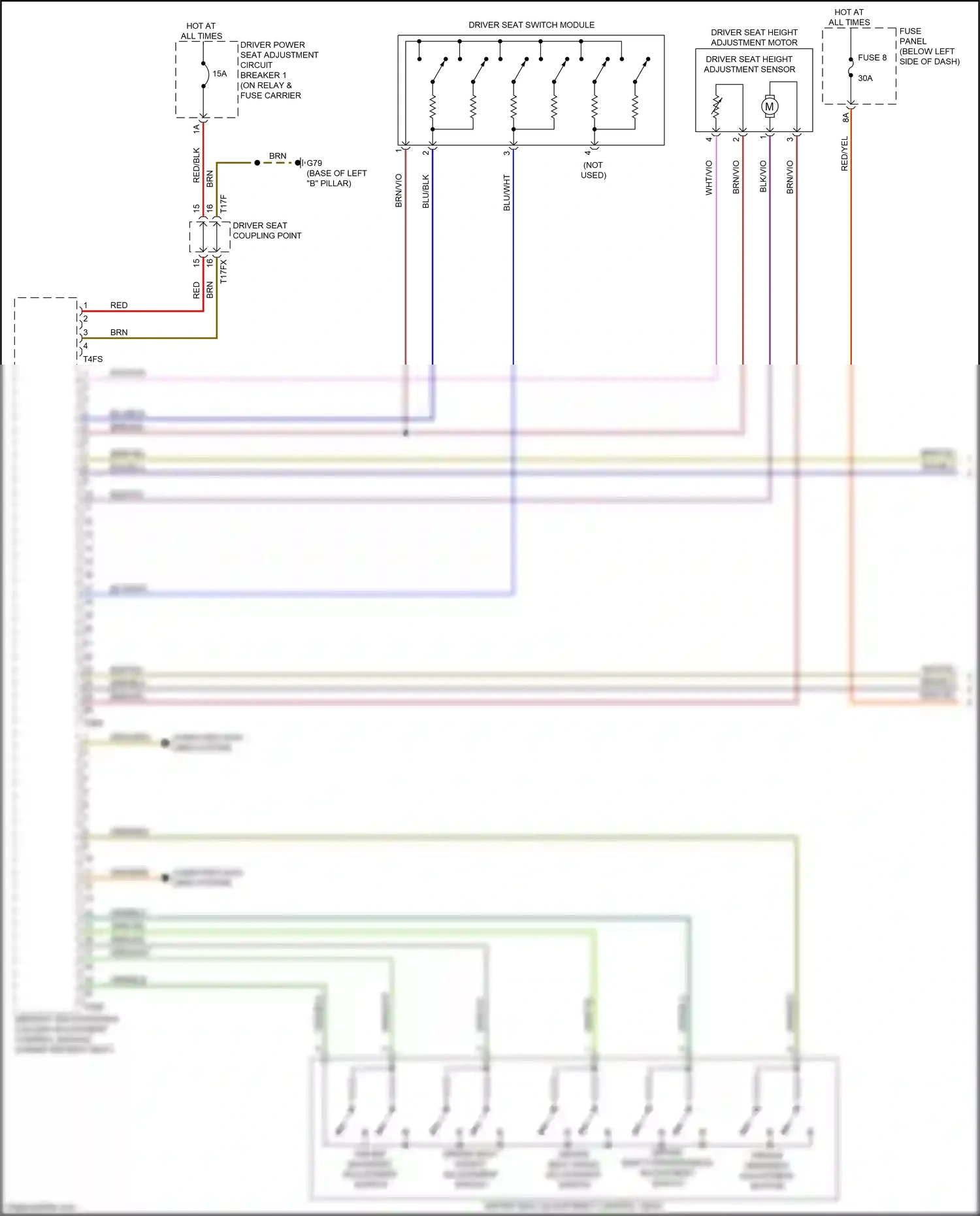 Wiring diagram fuse 8 for Audi A8 D5 facelift (2021-2024) (22 of 42)