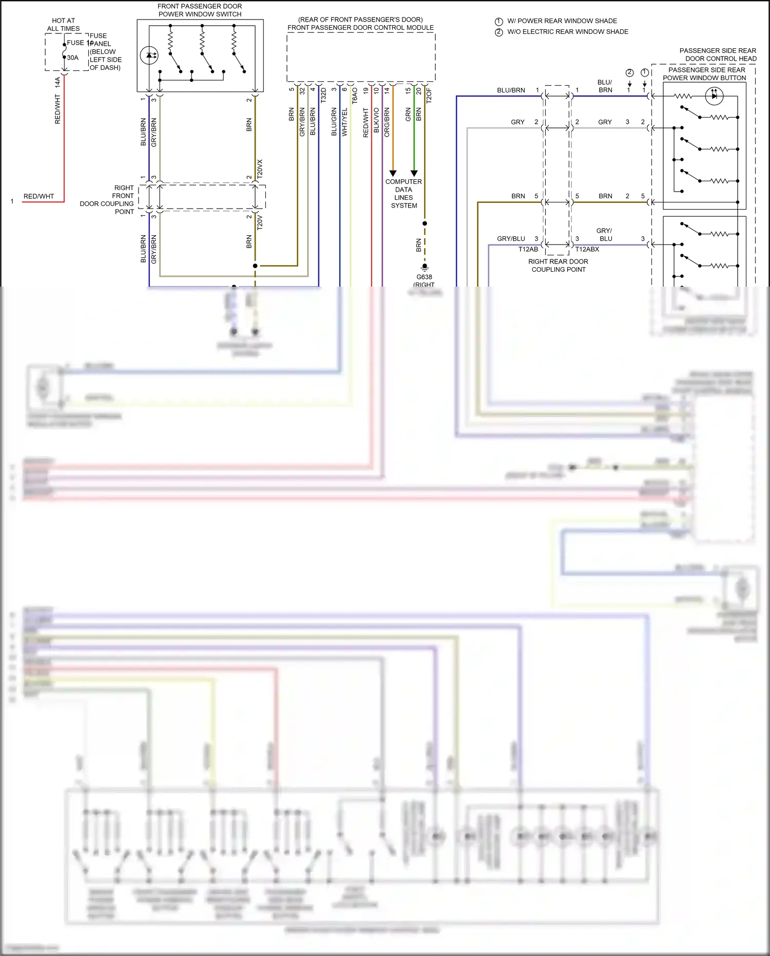 Wiring diagram fuse panel b for Audi A8 D5 facelift (2021-2024) (18 of 31)
