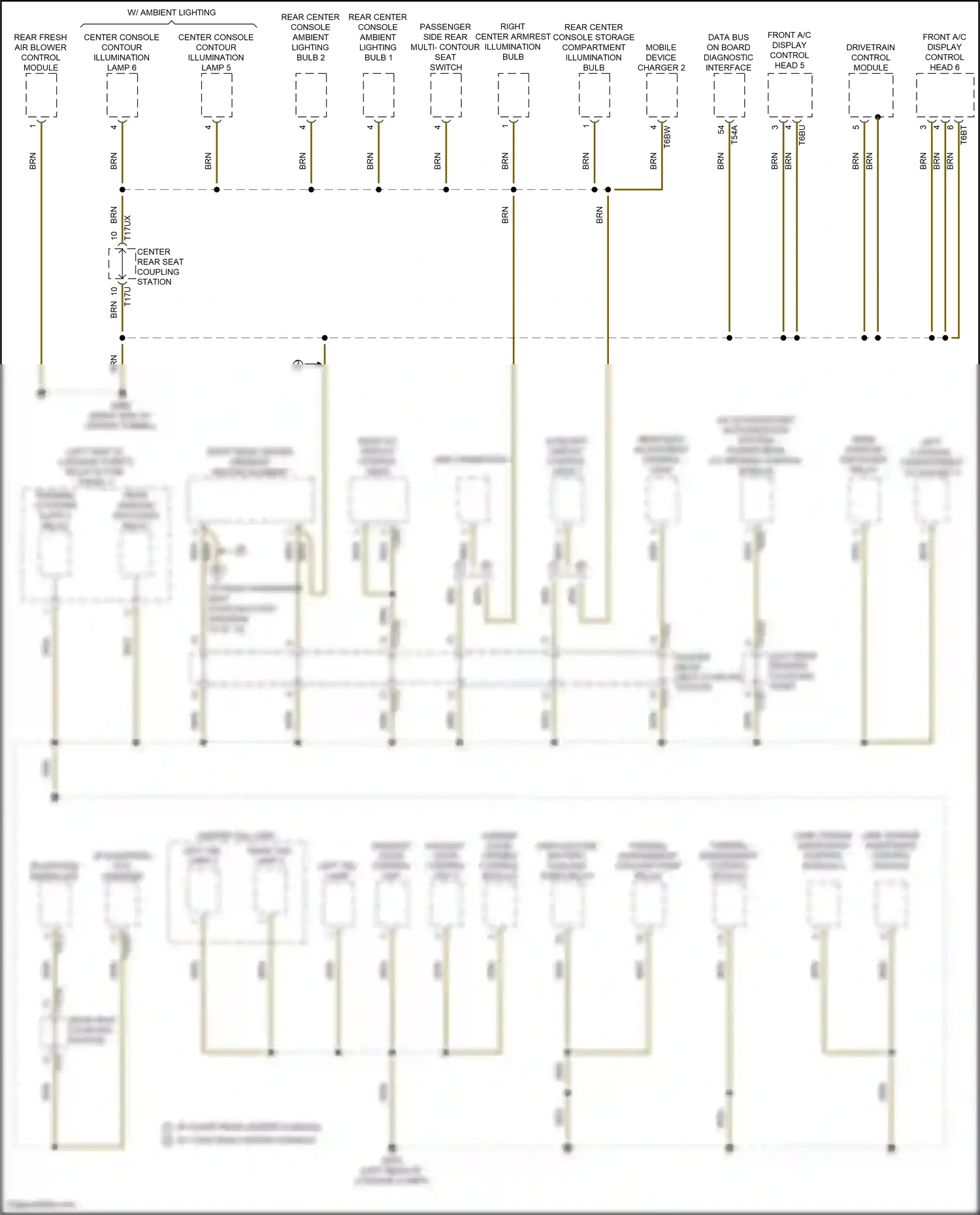 Wiring diagram power rear lid opening control module for Audi A8 D5 facelift (2021-2024) (2 of 3)