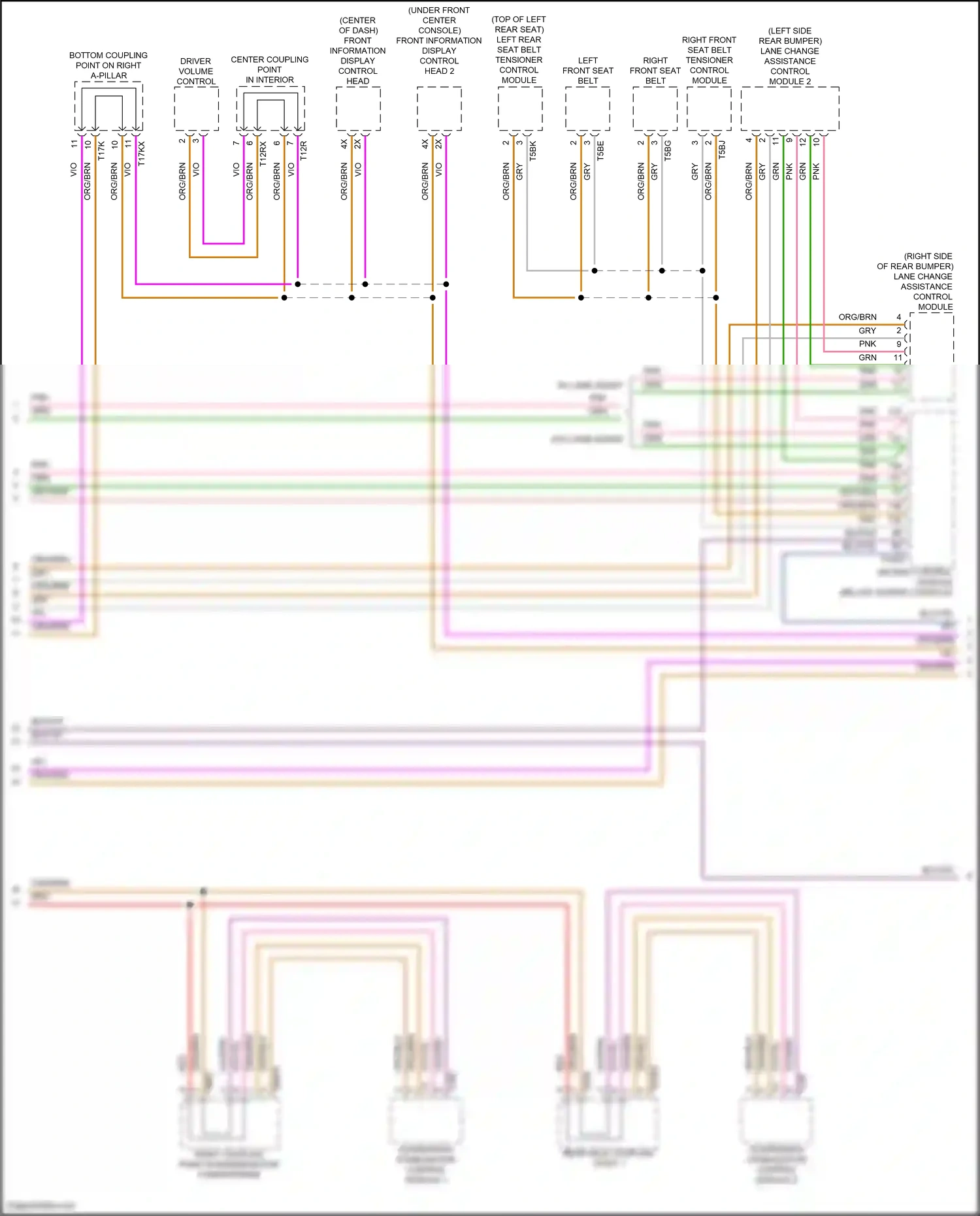 Wiring diagram rear axle coupling point 1 for Audi A8 D5 facelift (2021-2024) (2 of 4)
