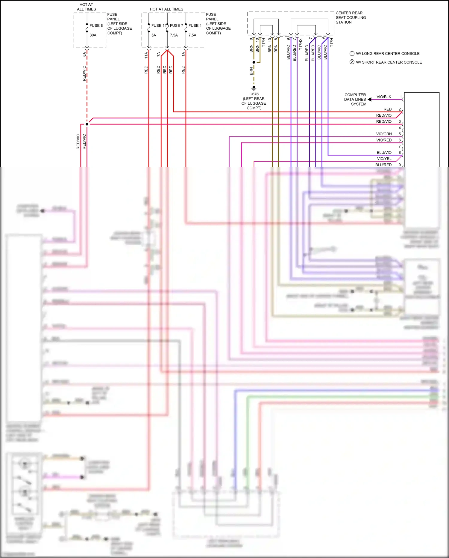 Wiring diagram red for Audi A8 D5 facelift (2021-2024) (60 of 150)