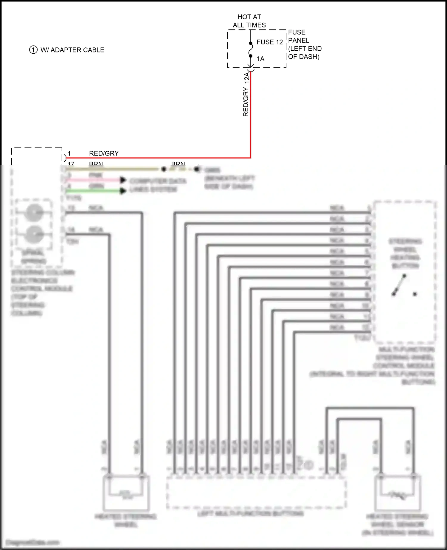 Wiring diagram red/gry for Audi A8 D5 facelift (2021-2024) (16 of 44)