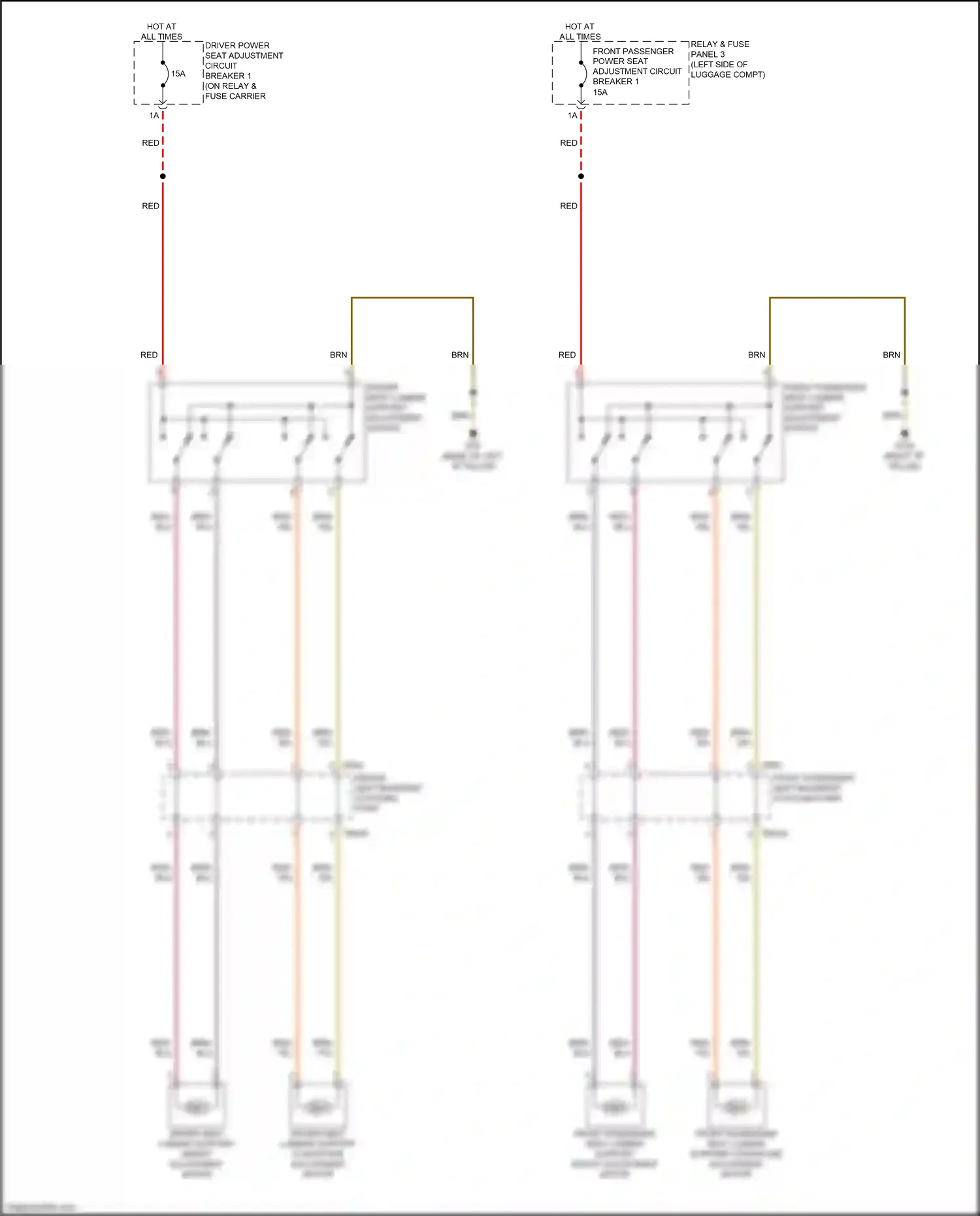 Wiring diagram relay & fuse panel 3 for Audi A8 D5 facelift (2021-2024) (2 of 13)