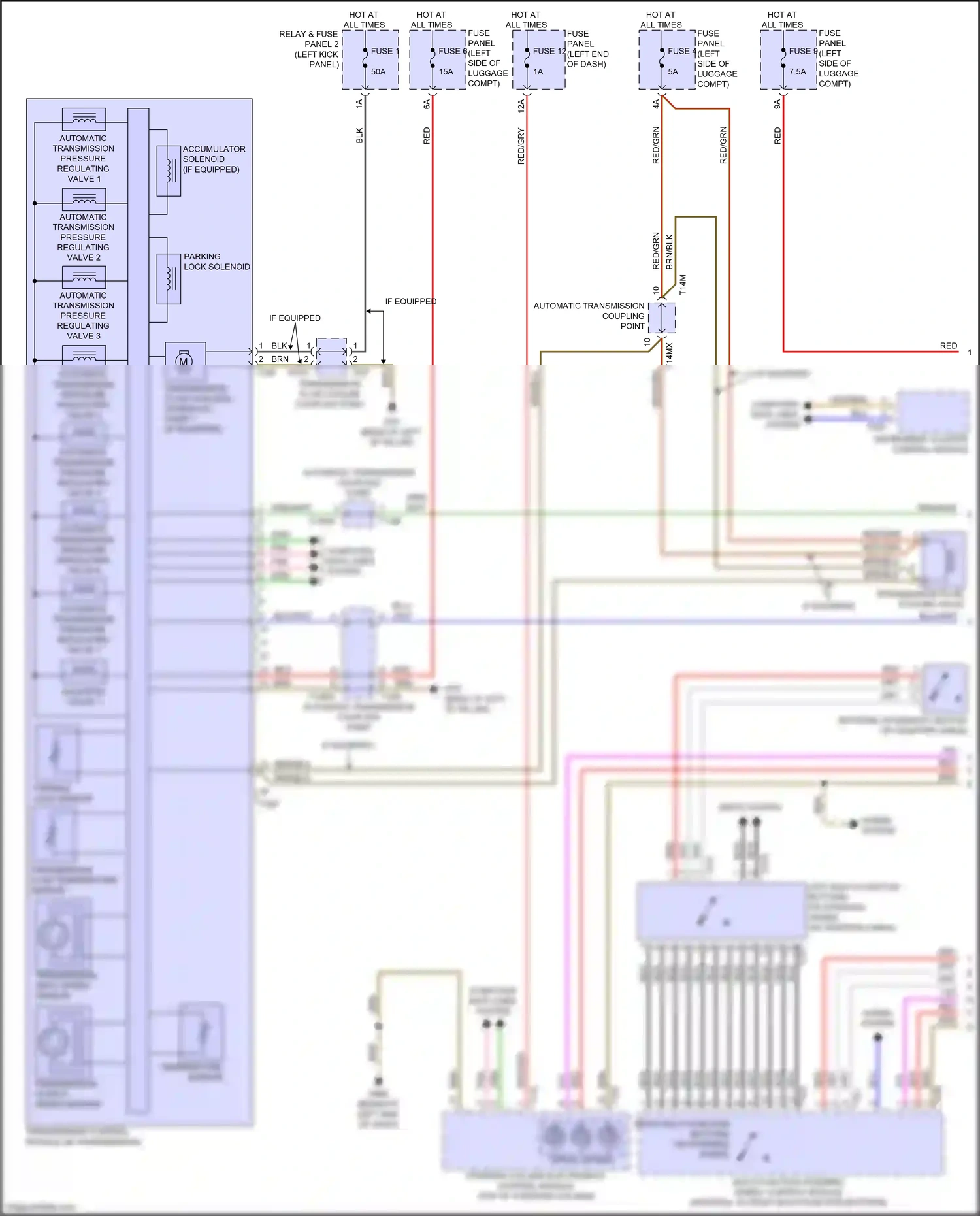 Wiring diagram transmission input speed sensor for Audi A8 D5 facelift (2021-2024) (1 of 2)