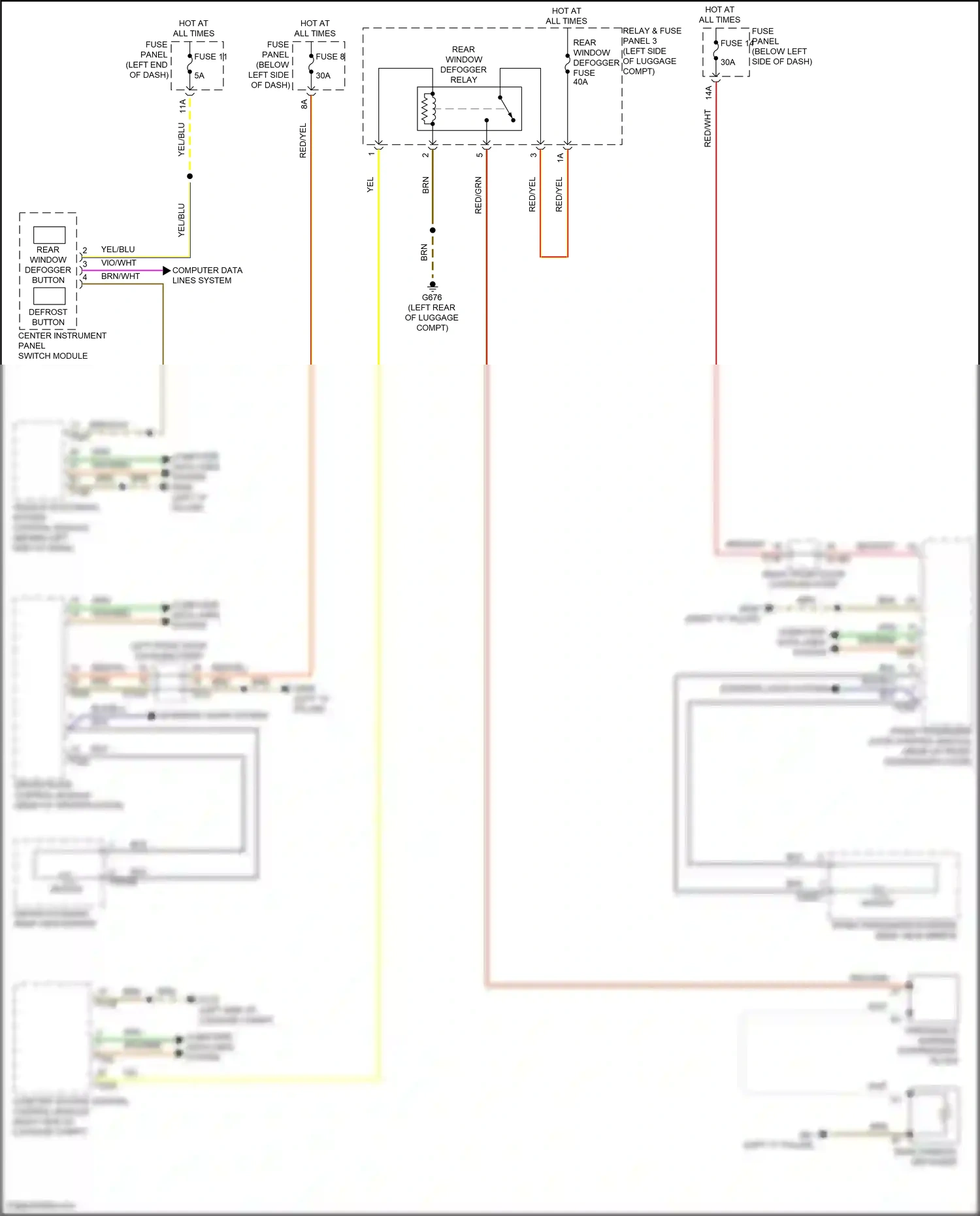 Wiring diagram vehicle electrical system control module for Audi A8 D5 facelift (2021-2024) (18 of 44)