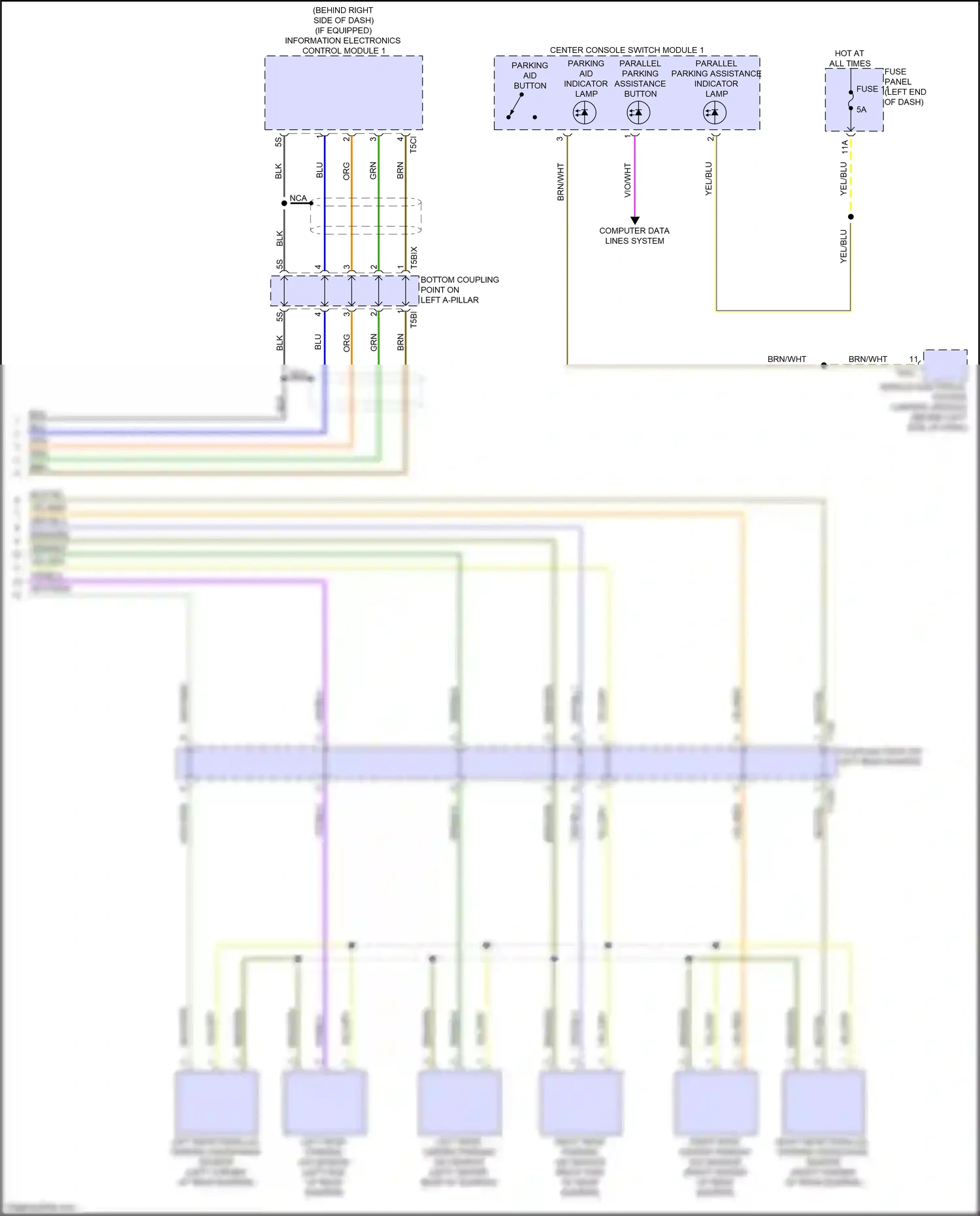 Wiring diagram vio/blu for Audi A8 D5 facelift (2021-2024) (48 of 51)