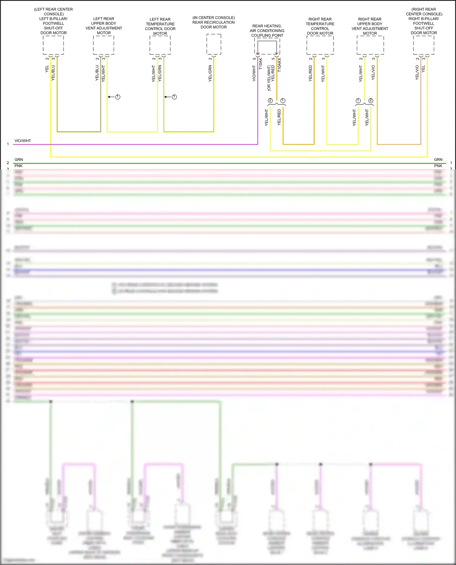 Wiring diagram w/o rear controls w/ second heating system for Audi A8 D5 facelift (2021-2024) (1 of 1)