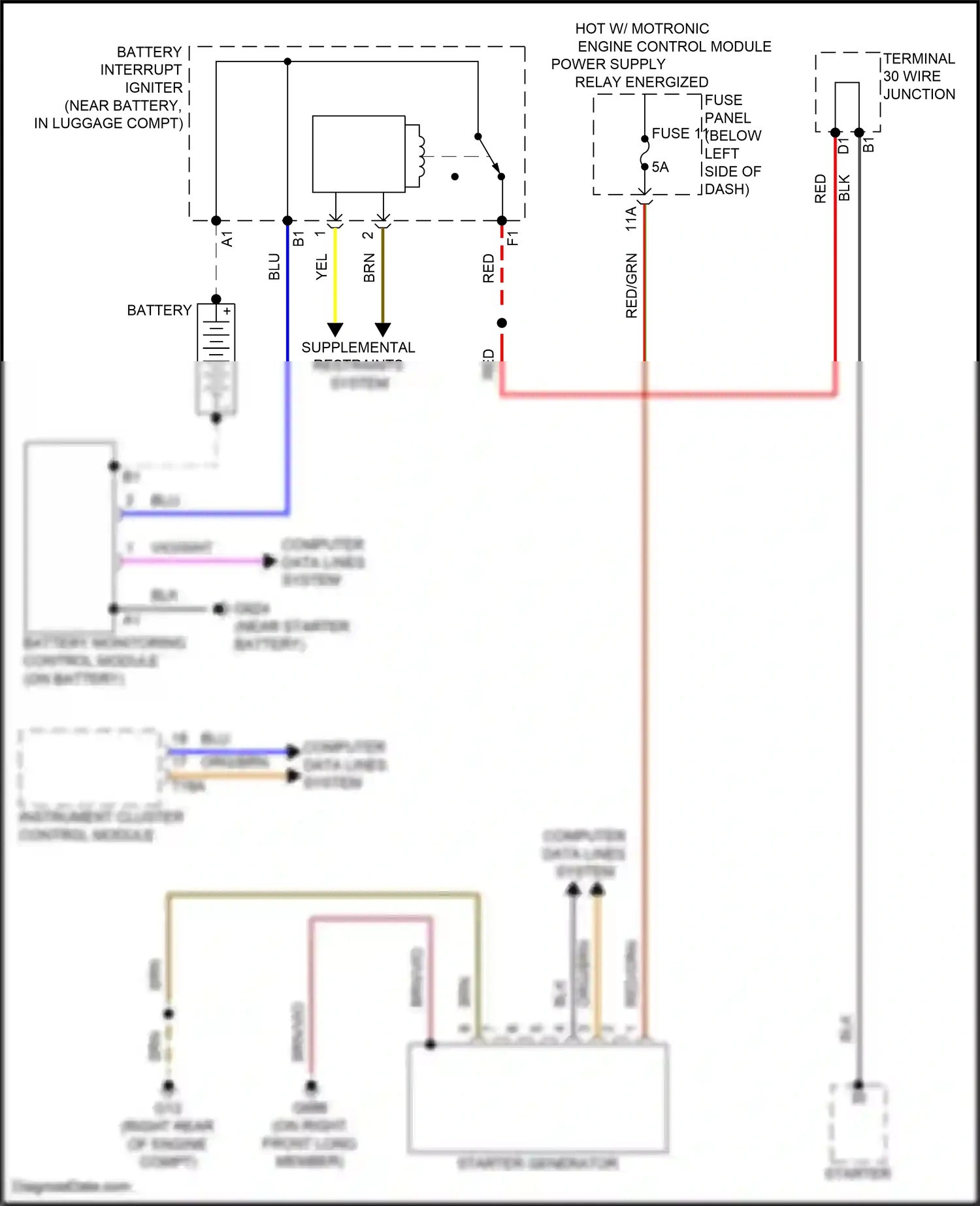 Wiring diagram yel for Audi A8 D5 facelift (2021-2024) (31 of 83)
