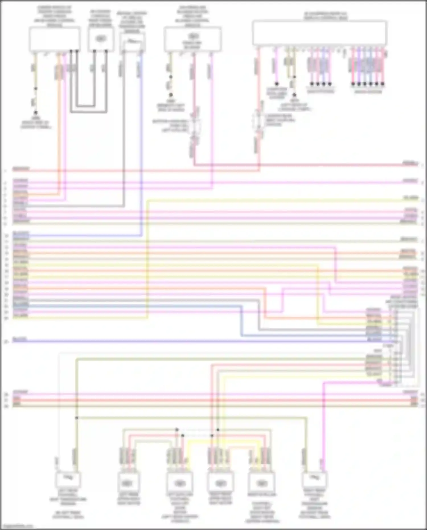 A8 Audi D5 (2017-2022): Automatic a/c circuit, w/ rear controls (3 of 6)