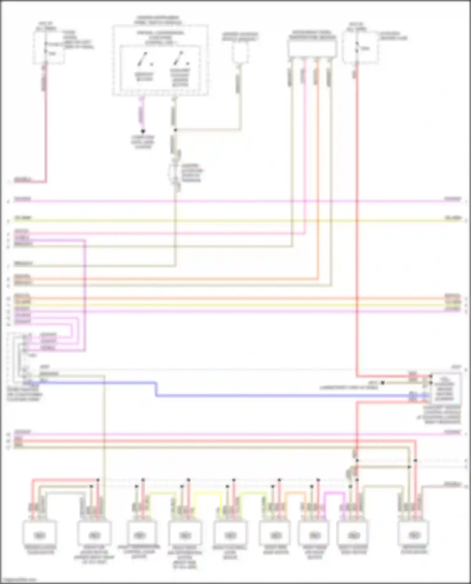 A8 Audi D5 (2017-2022): Automatic a/c circuit, w/ rear controls (4 of 6)