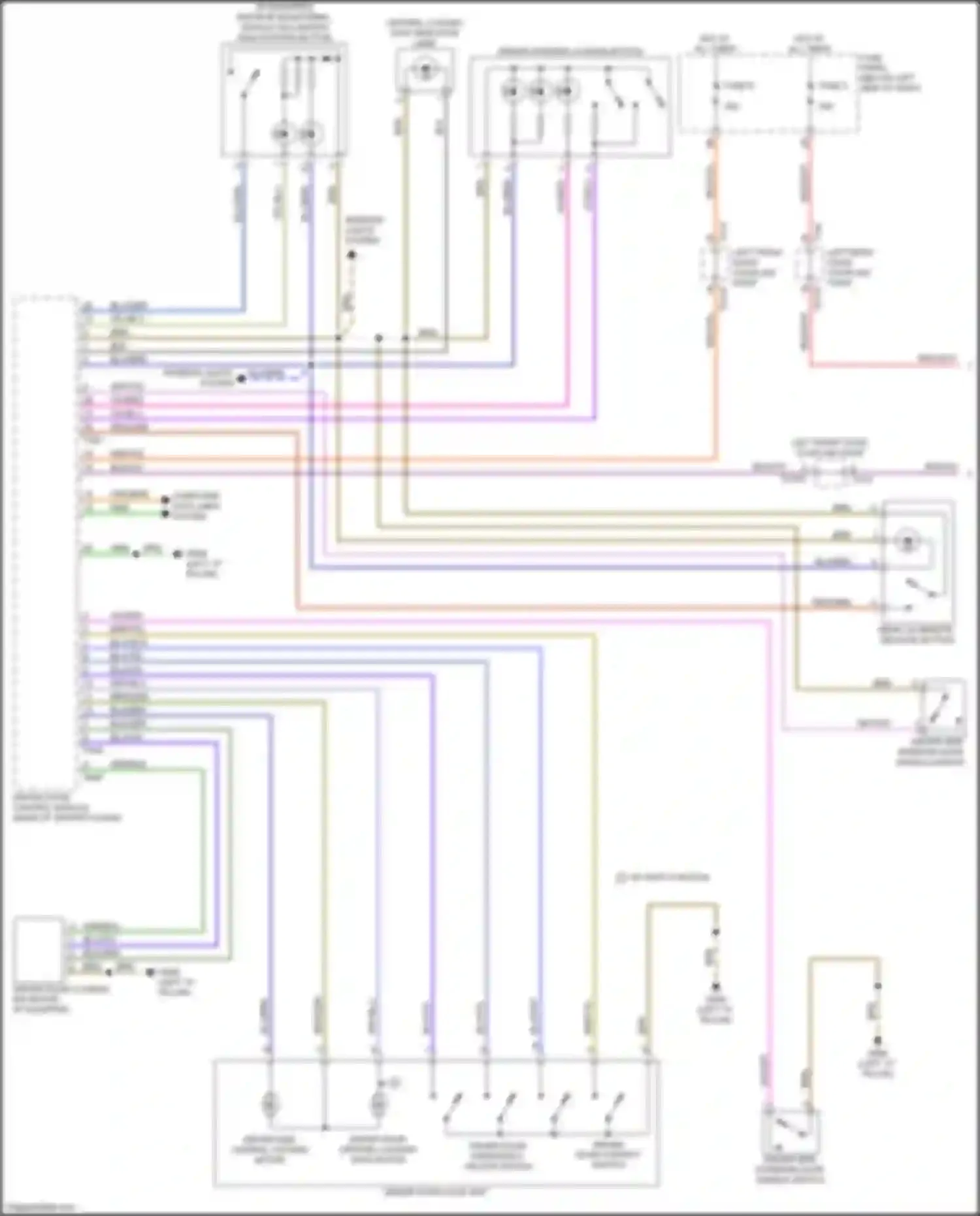 A8 Audi D5 (2017-2022): Forced entry circuit (1 of 6)
