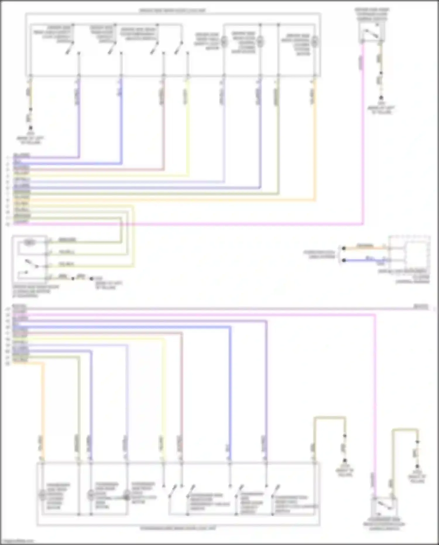 A8 Audi D5 (2017-2022): Forced entry circuit (3 of 6)