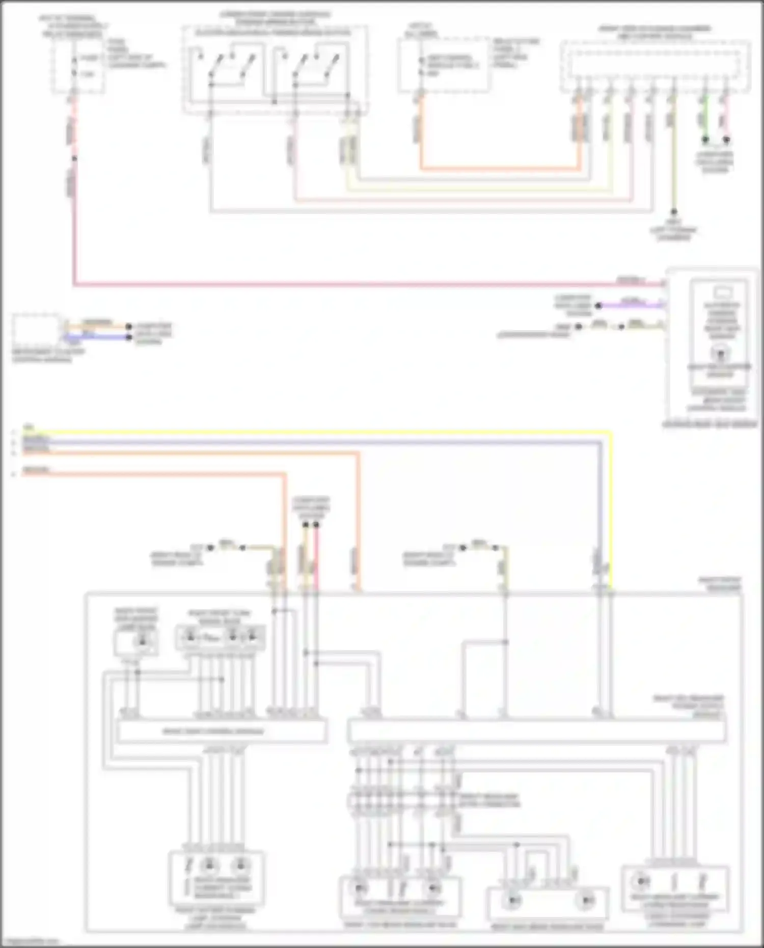 A8 Audi D5 (2017-2022): Headlights circuit (2 of 2)