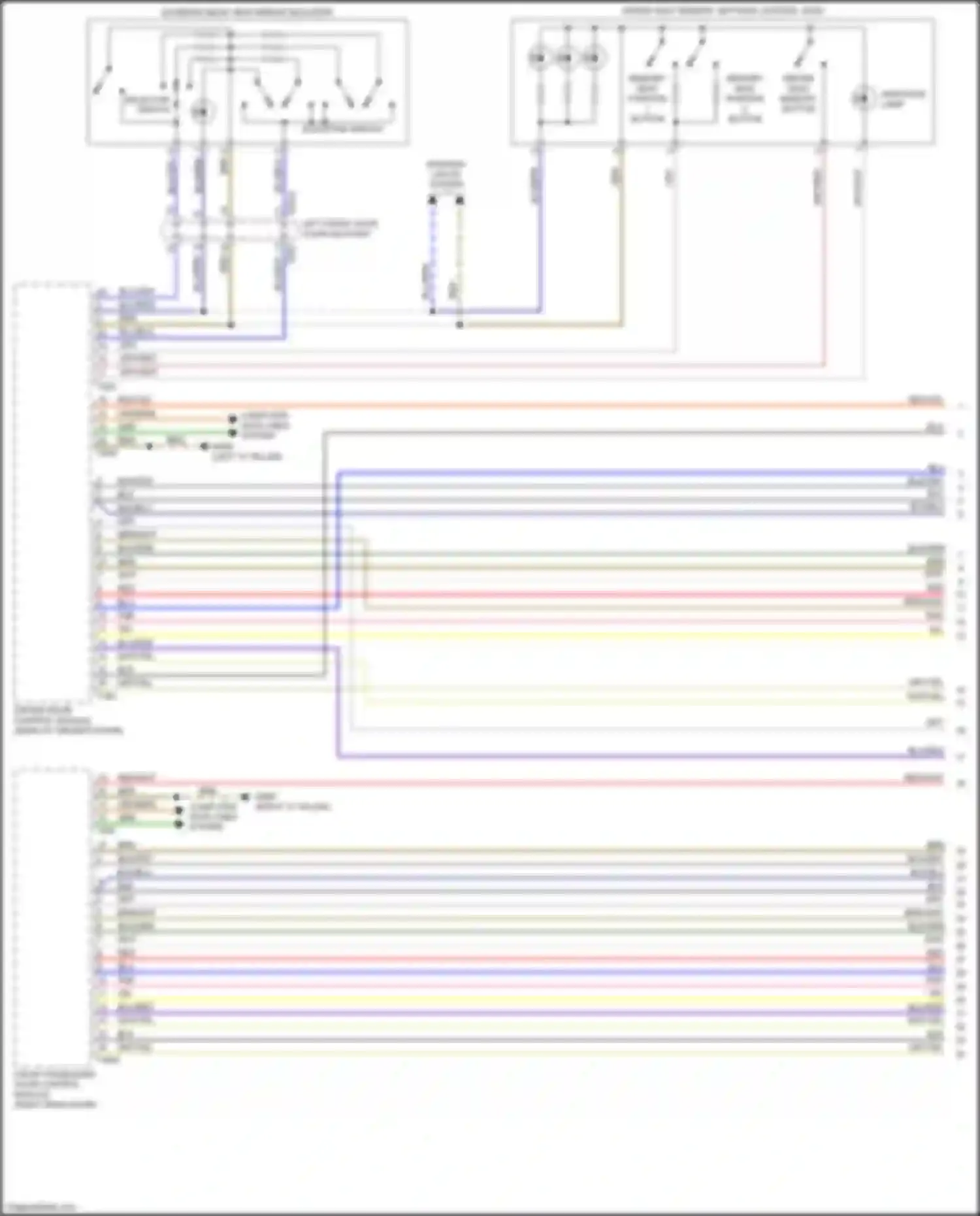 A8 Audi D5 (2017-2022): Memory mirrors circuit (1 of 2)