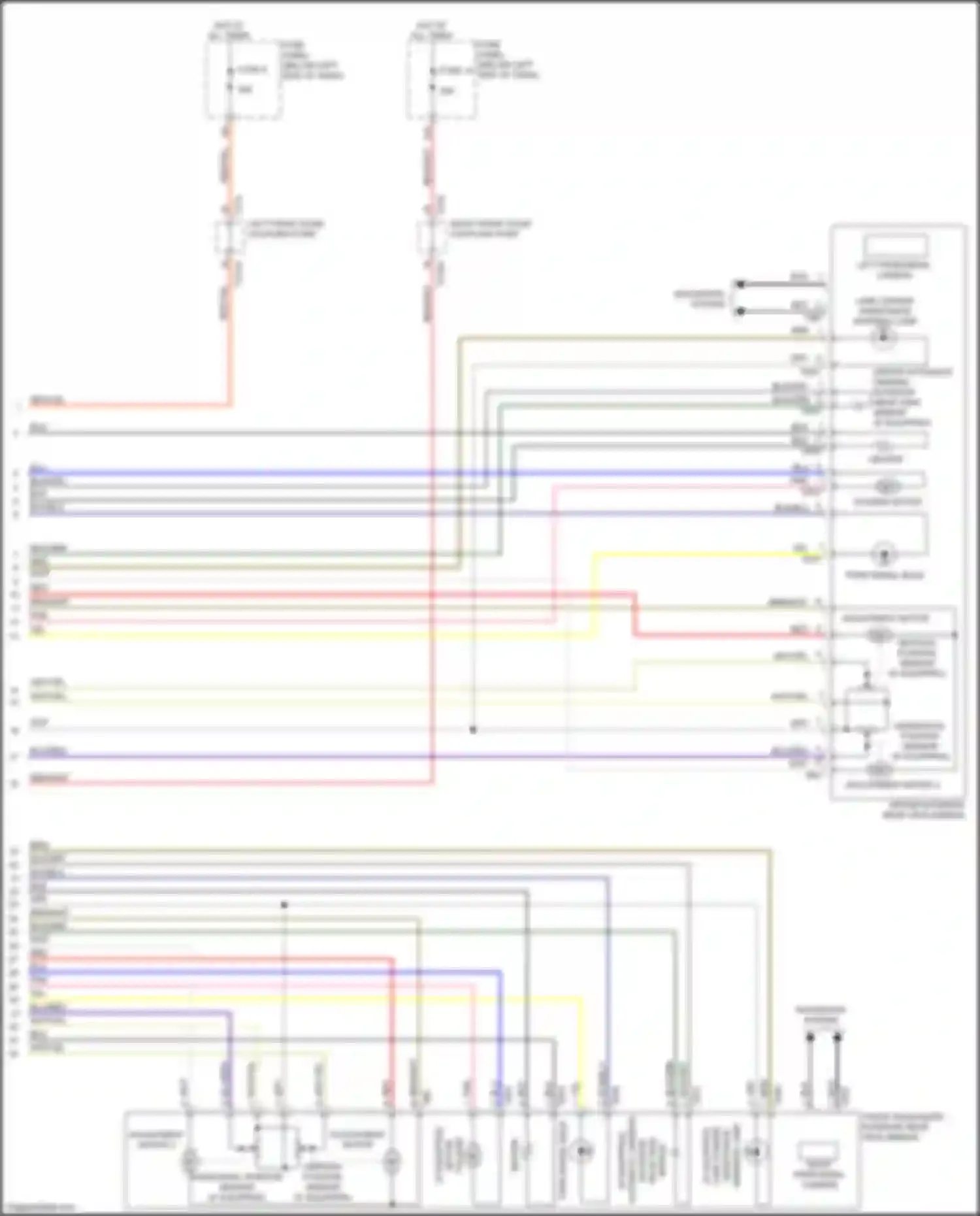 A8 Audi D5 (2017-2022): Memory mirrors circuit (2 of 2)