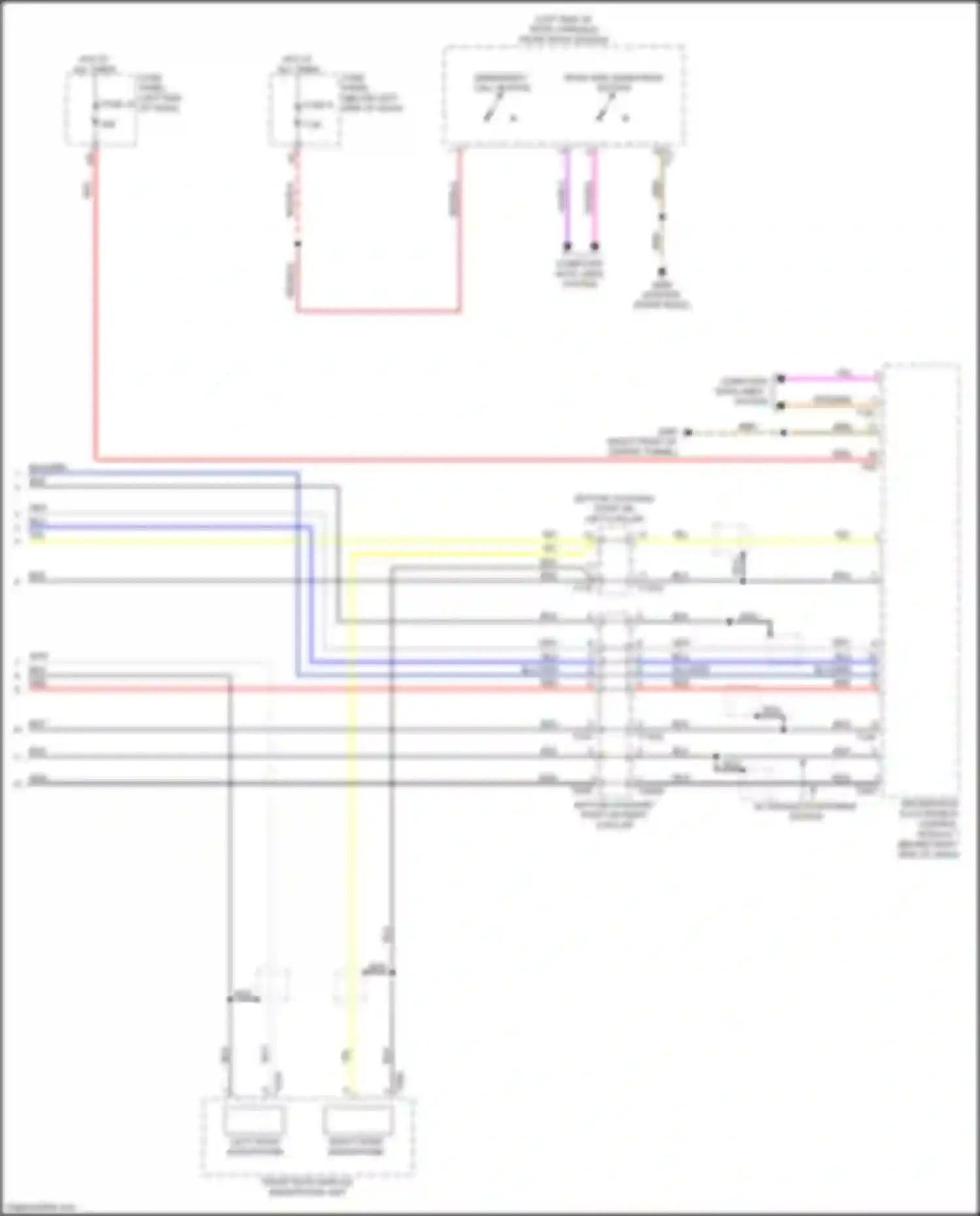 A8 Audi D5 (2017-2022): Emergency call circuit, w/ connect plus (2 of 2)
