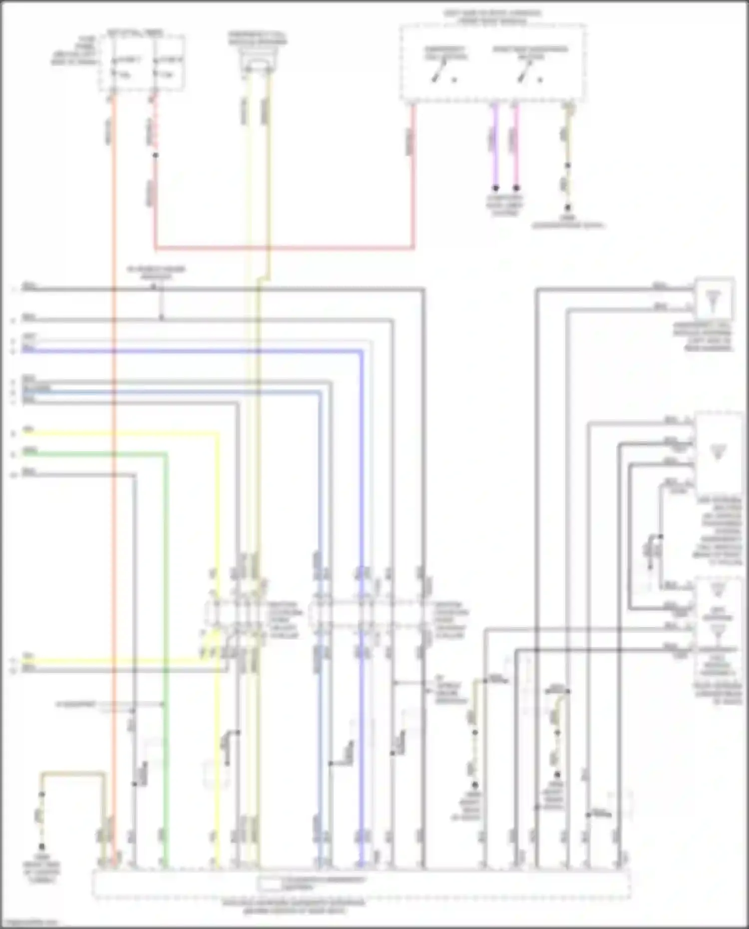 A8 Audi D5 (2017-2022): Emergency call circuit, w/o connect plus (2 of 2)