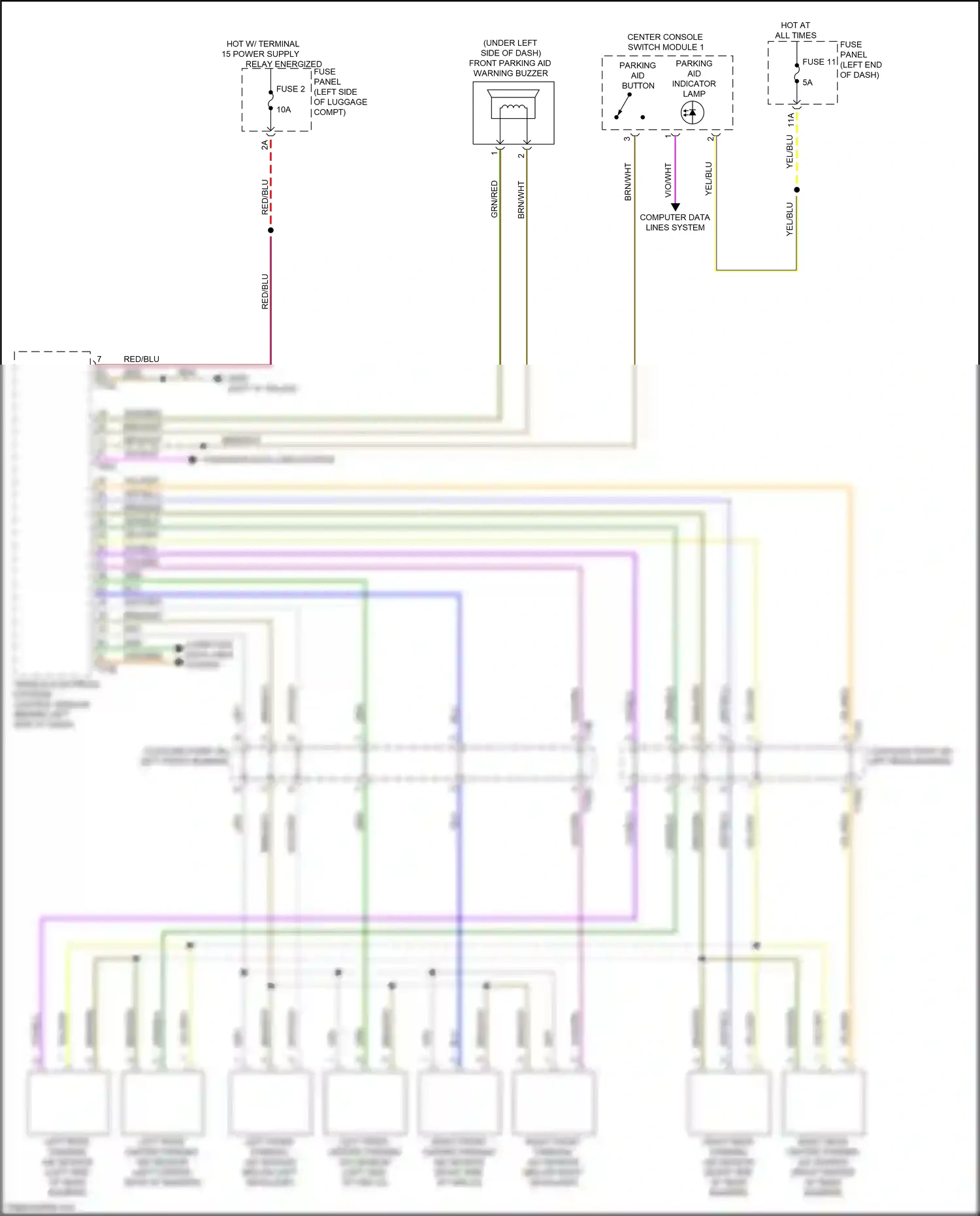 Audi A8 D5 (2017-2022) blu wiring diagram  (128 of 157)
