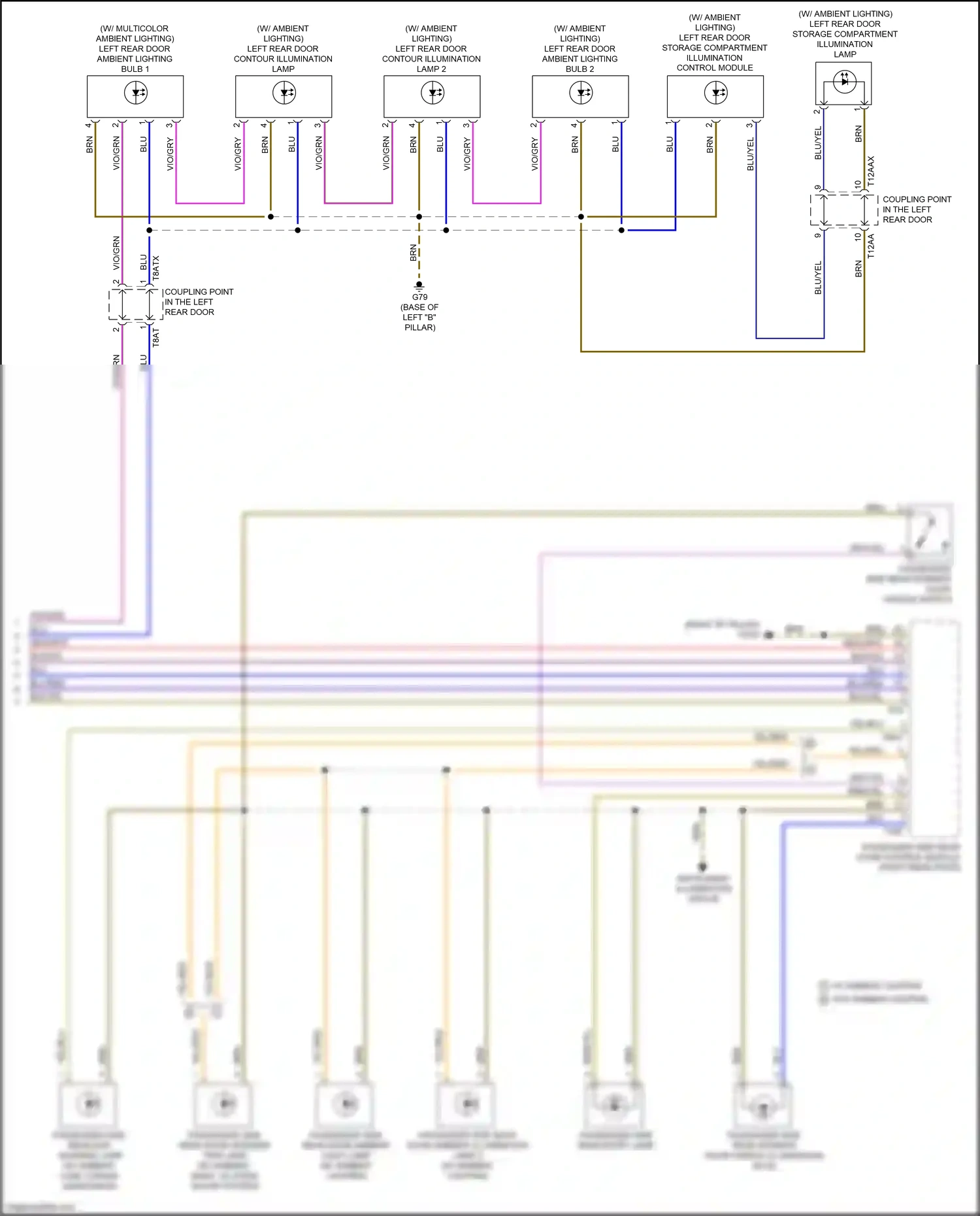Audi A8 D5 (2017-2022) blu wiring diagram  (11 of 157)