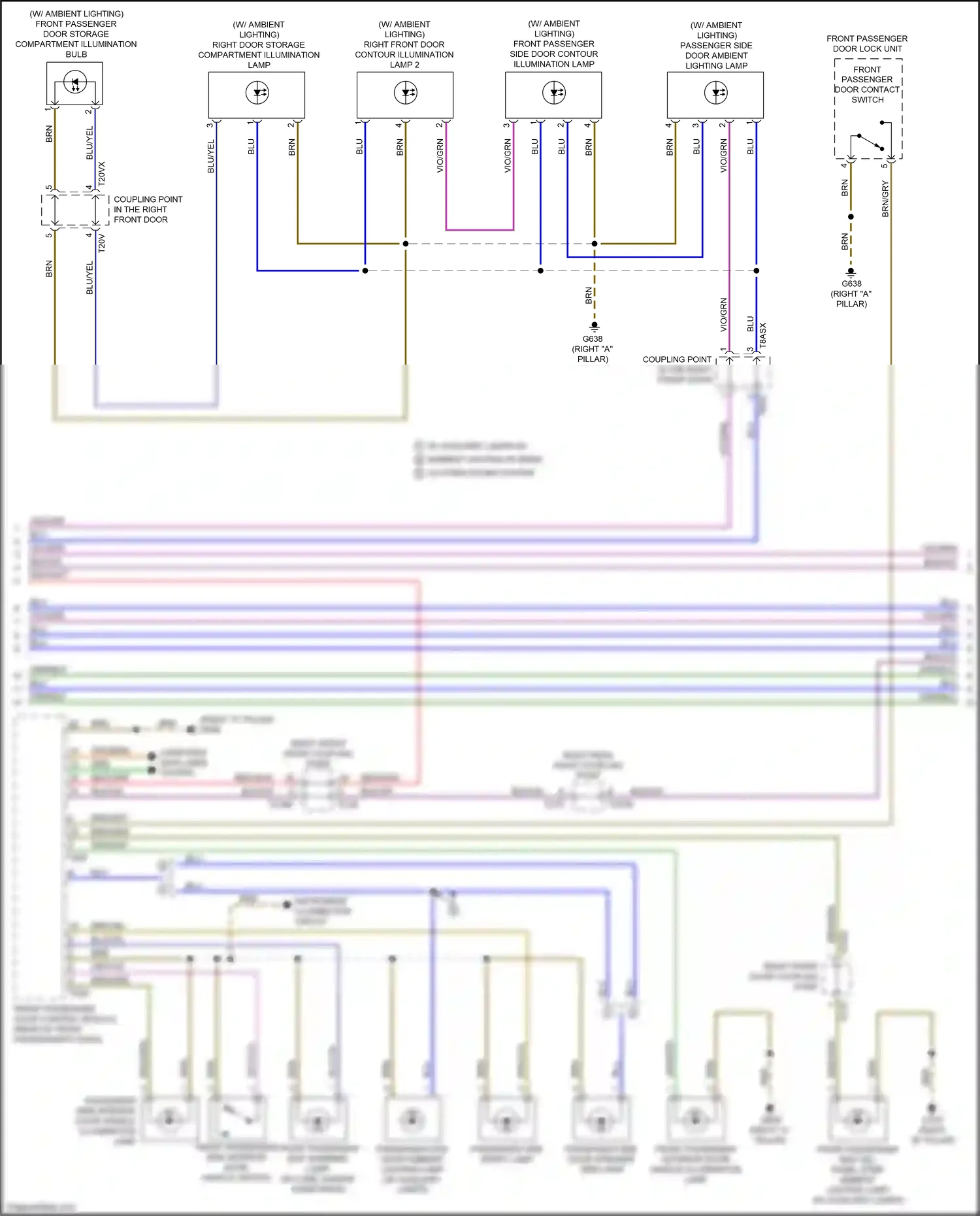 Audi A8 D5 (2017-2022) blu wiring diagram  (50 of 157)