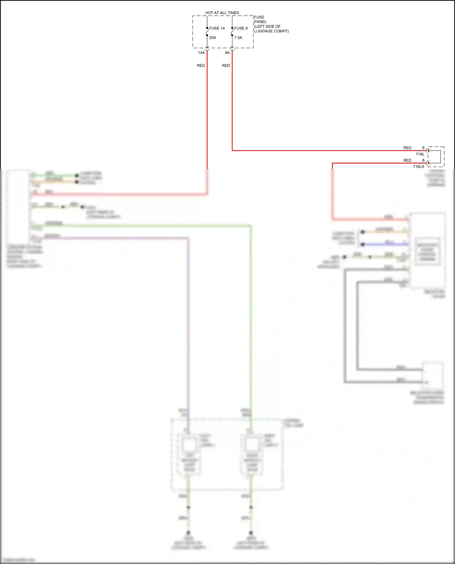 Audi A8 D5 (2017-2022) blu wiring diagram  (38 of 157)