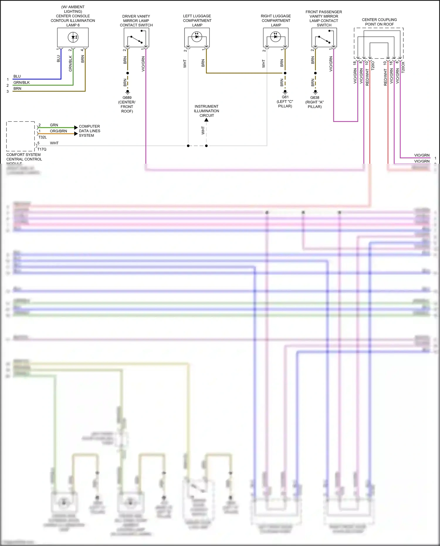 Audi A8 D5 (2017-2022) blu wiring diagram  (13 of 157)
