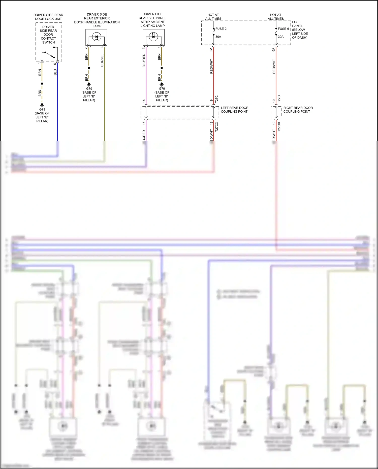 Audi A8 D5 (2017-2022) blu wiring diagram  (27 of 157)