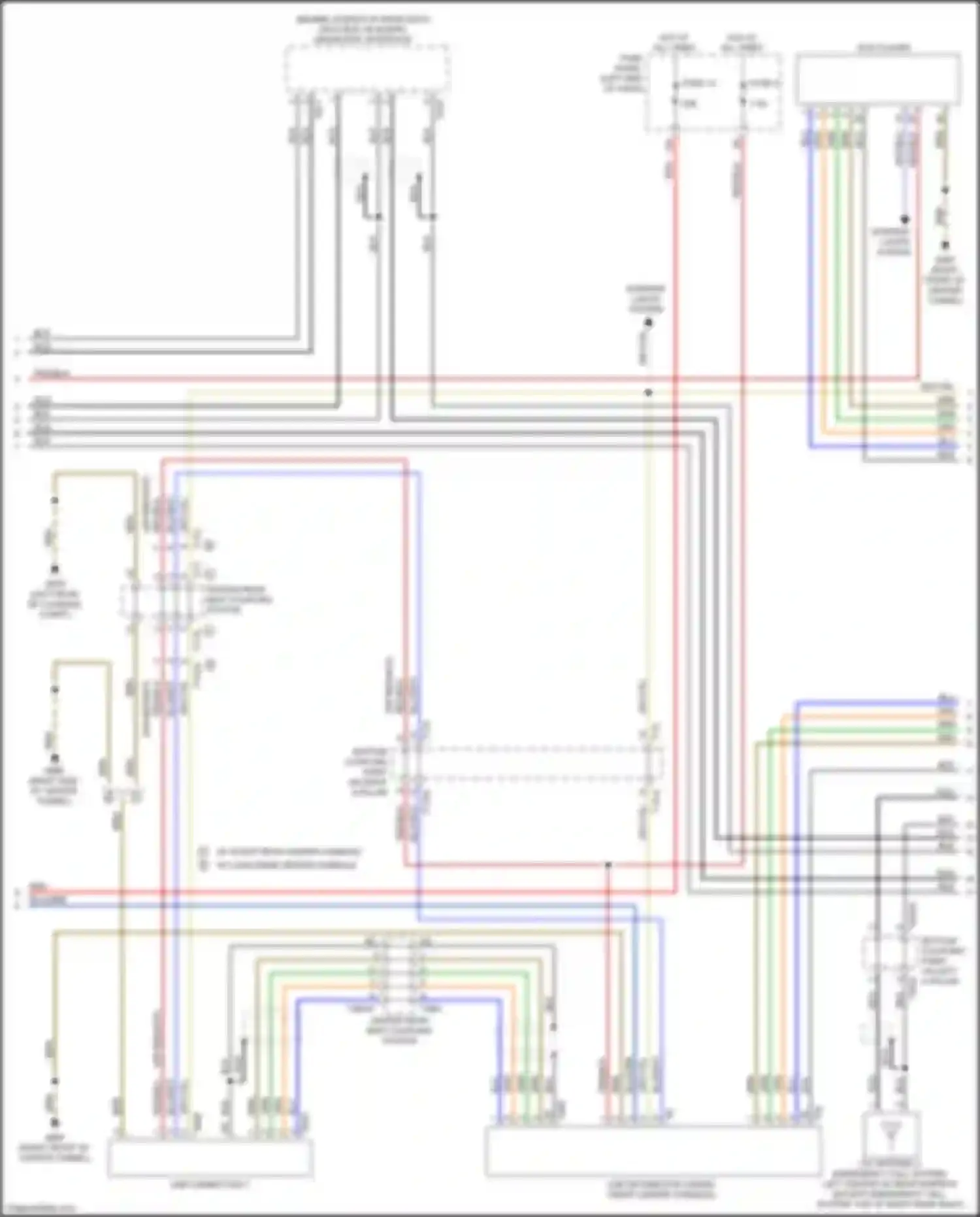 Wiring diagram bottom coupling point on left a-pillar for Audi A8 D5 (2017-2022) (44 of 46)