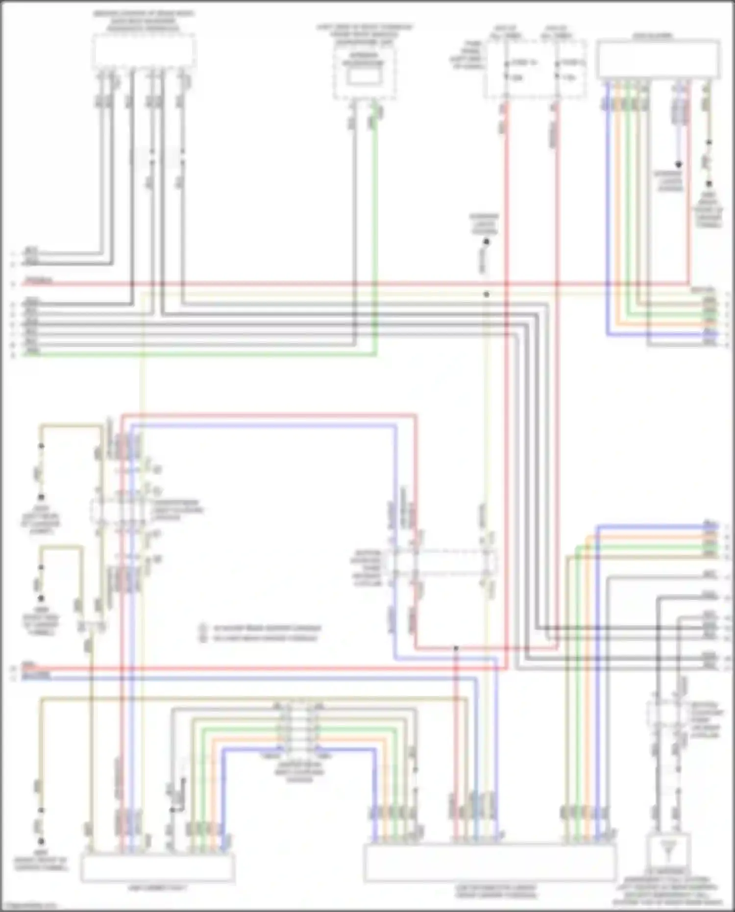 Wiring diagram bottom coupling point on right a-pillar for Audi A8 D5 (2017-2022) (15 of 56)