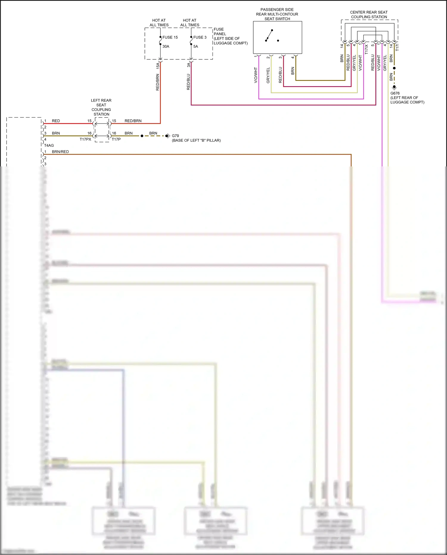 Wiring diagram brn/blu for Audi A8 D5 (2017-2022) (37 of 65)