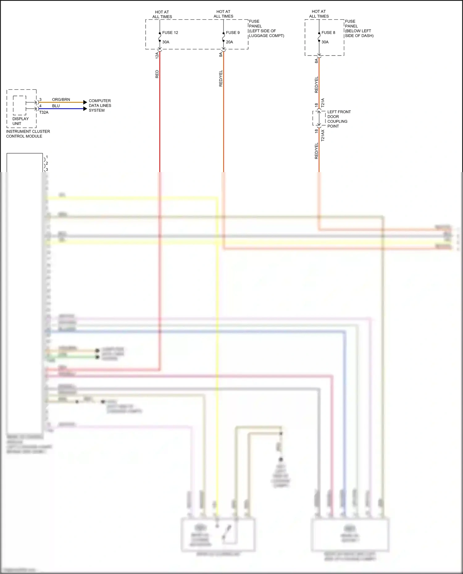 Wiring diagram brn/blu for Audi A8 D5 (2017-2022) (9 of 65)