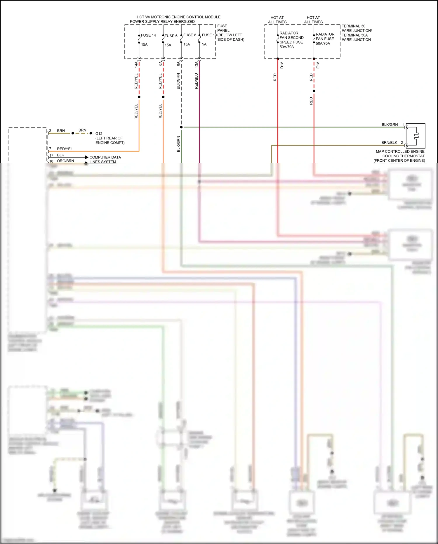 Wiring diagram brn/blu for Audi A8 D5 (2017-2022) (7 of 65)