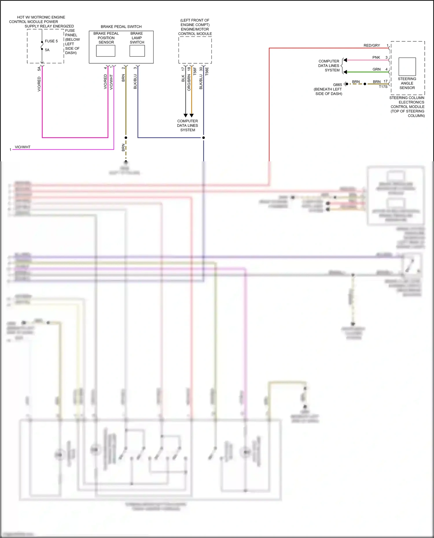 Wiring diagram brn/blu for Audi A8 D5 (2017-2022) (13 of 65)
