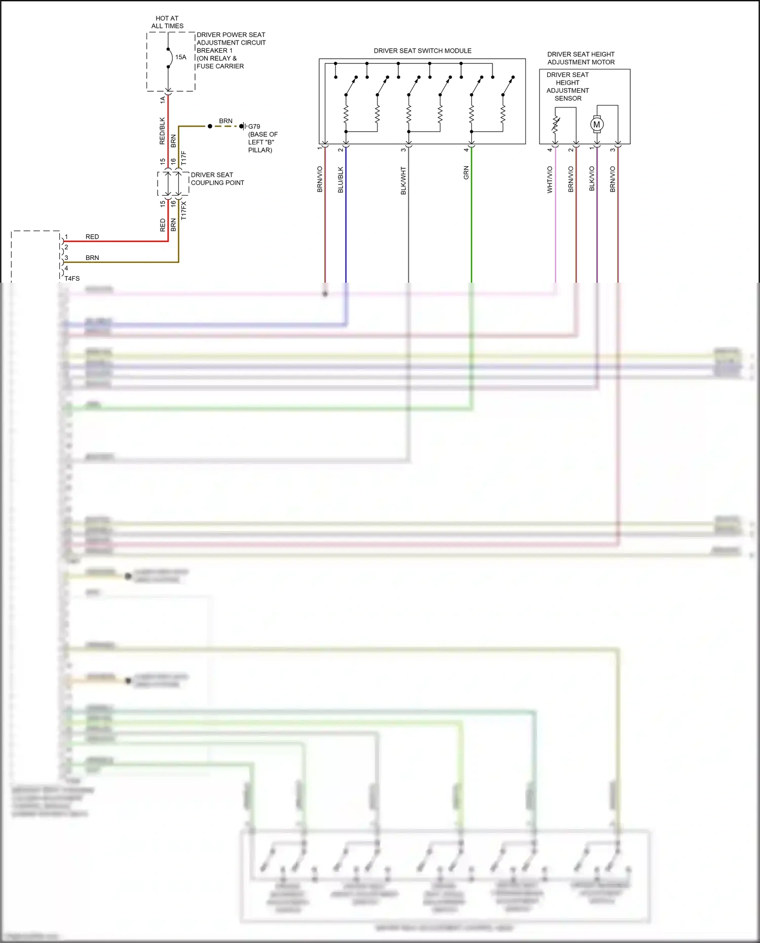 Wiring diagram brn/blu for Audi A8 D5 (2017-2022) (33 of 65)