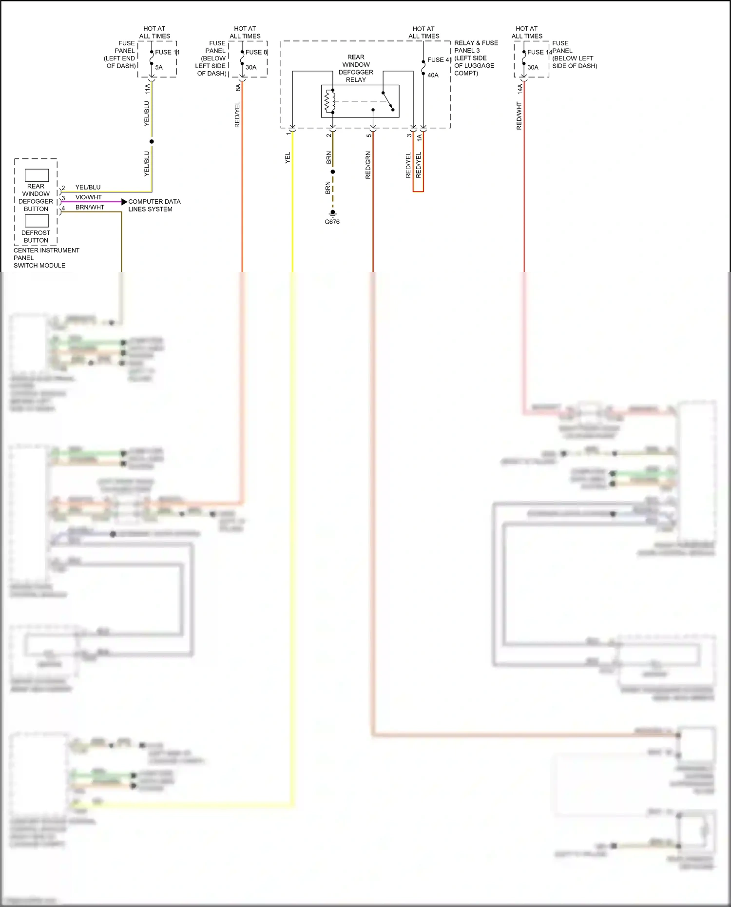 Wiring diagram brn/wht for Audi A8 D5 (2017-2022) (9 of 46)