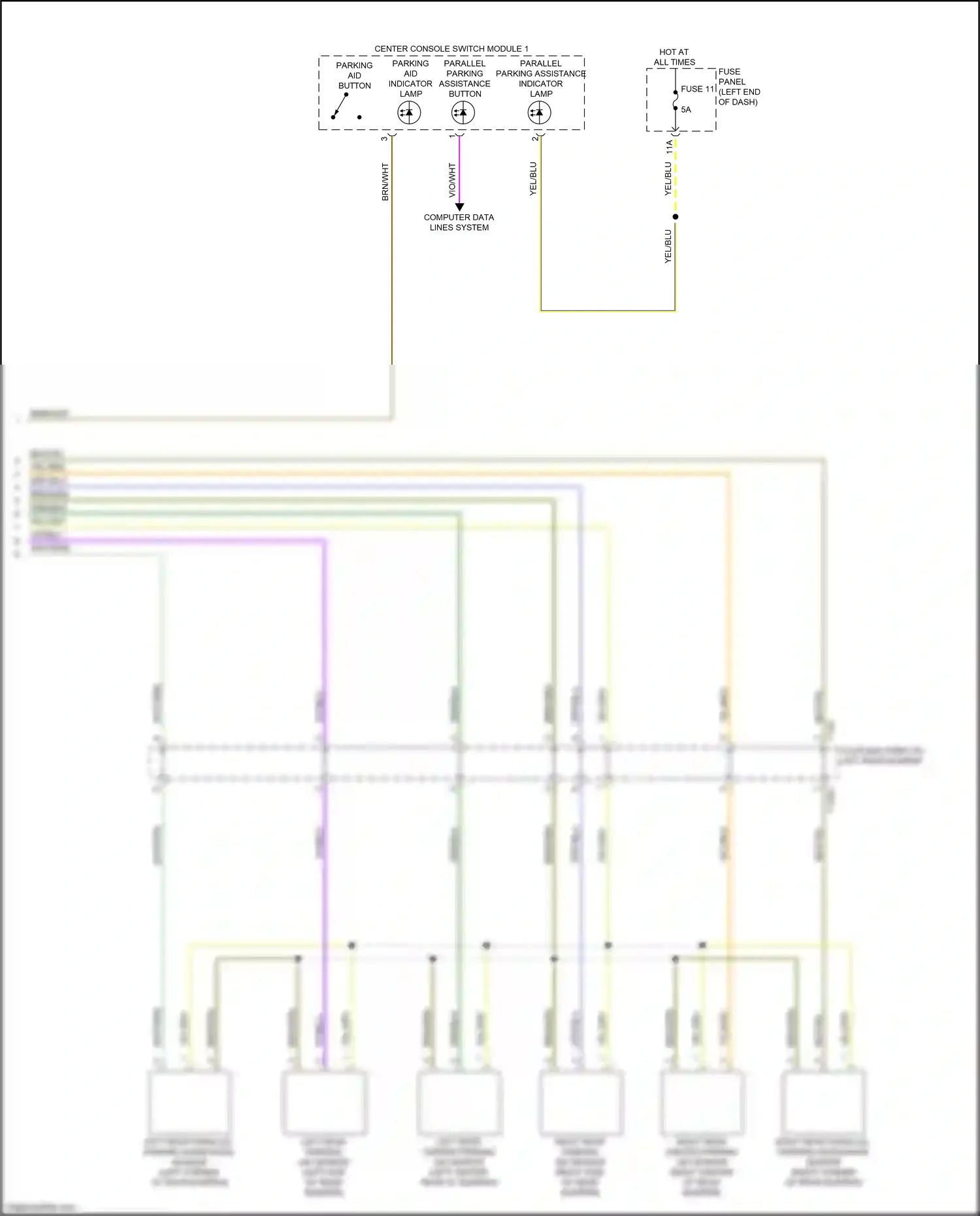 Wiring diagram brn/wht for Audi A8 D5 (2017-2022) (38 of 46)