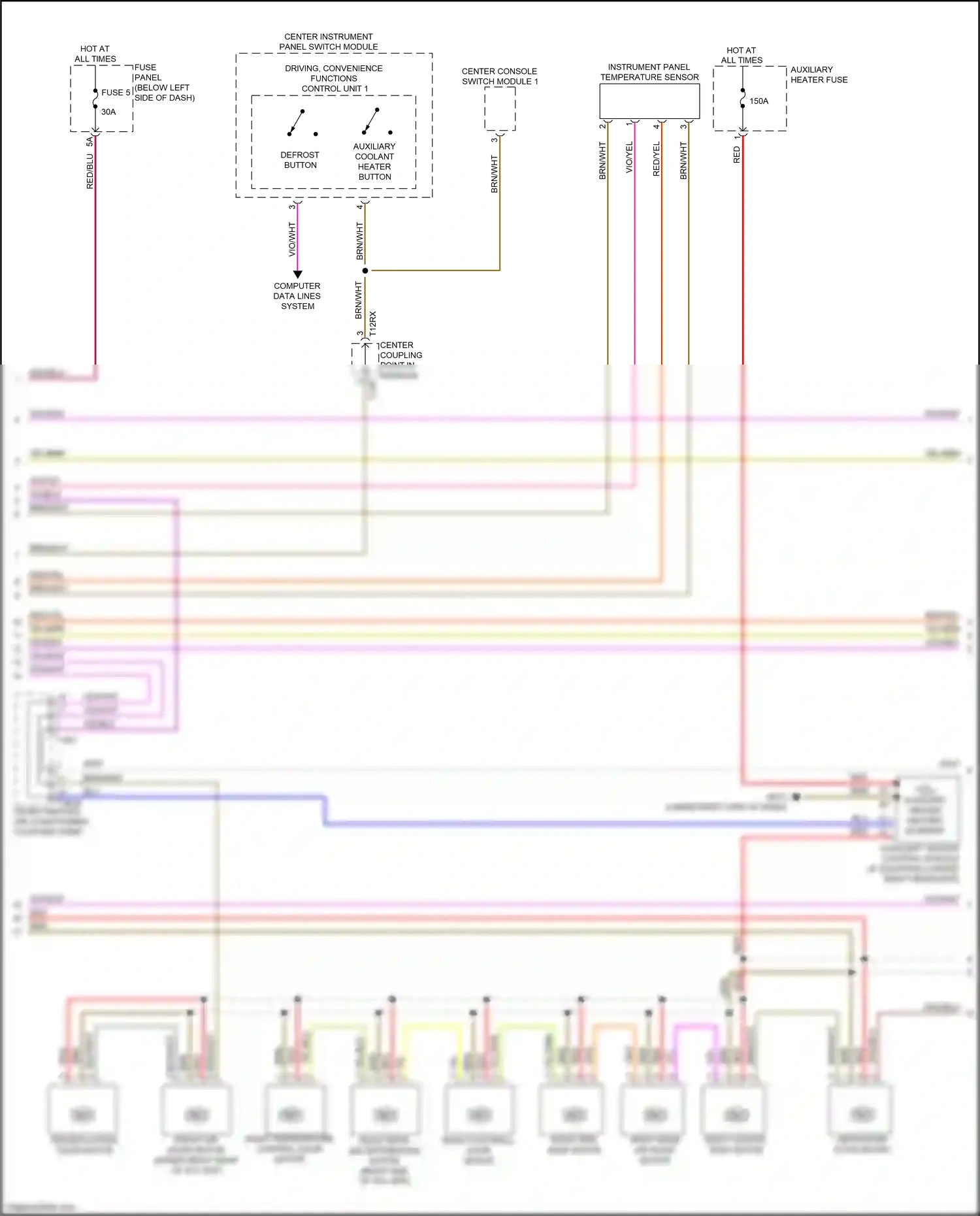Wiring diagram brn/wht for Audi A8 D5 (2017-2022) (4 of 46)