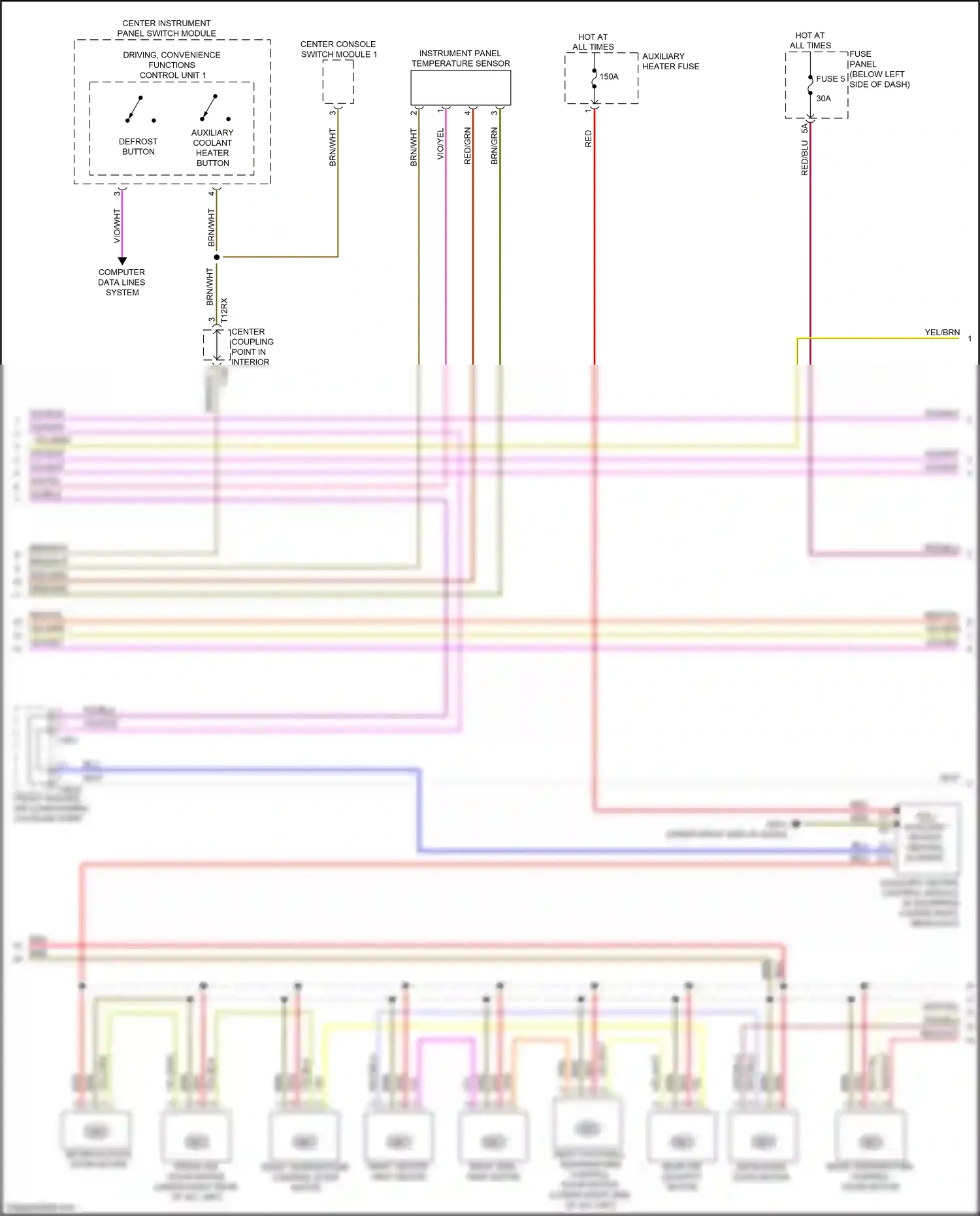 Wiring diagram brn/wht for Audi A8 D5 (2017-2022) (16 of 46)