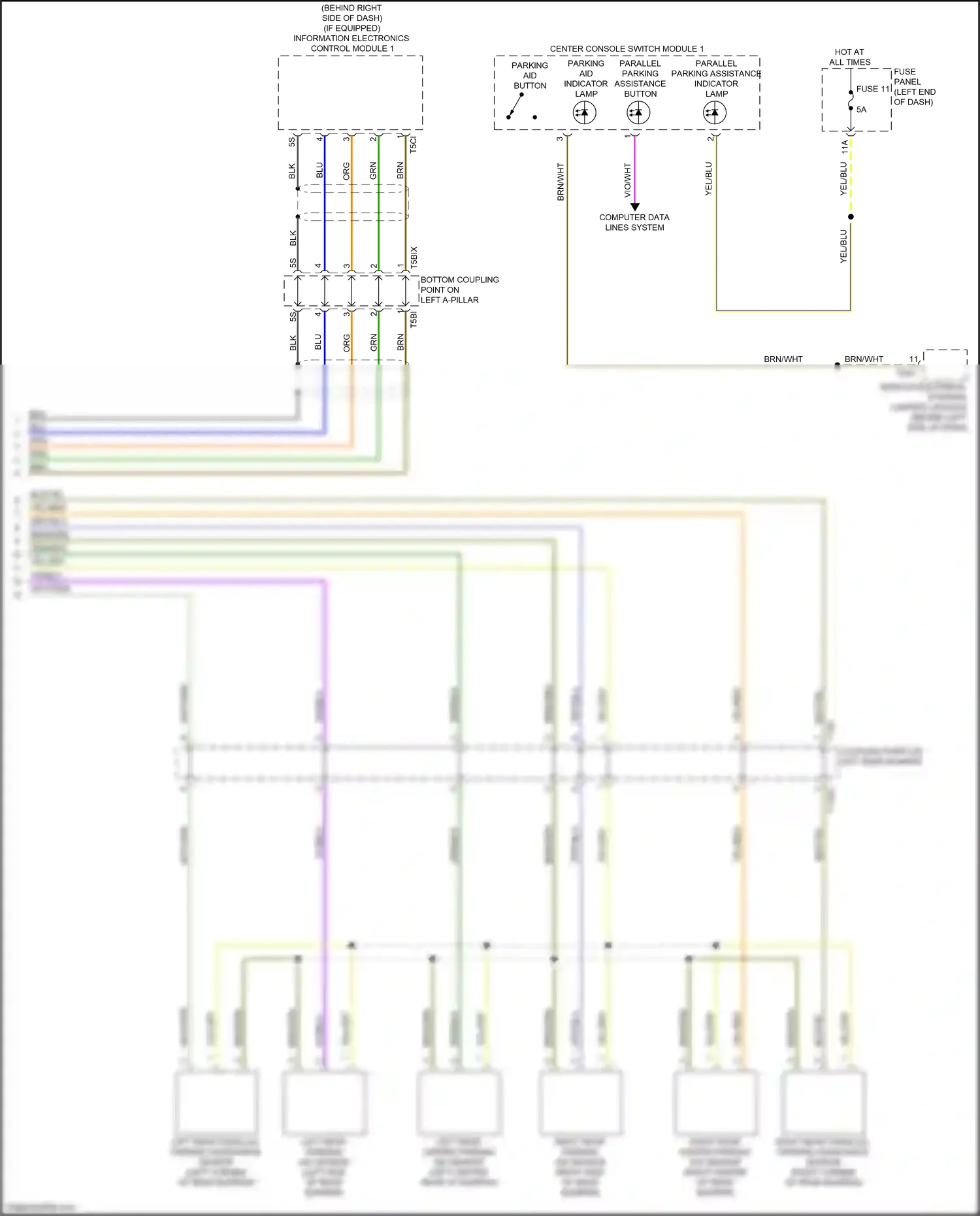Wiring diagram brn/wht for Audi A8 D5 (2017-2022) (37 of 46)
