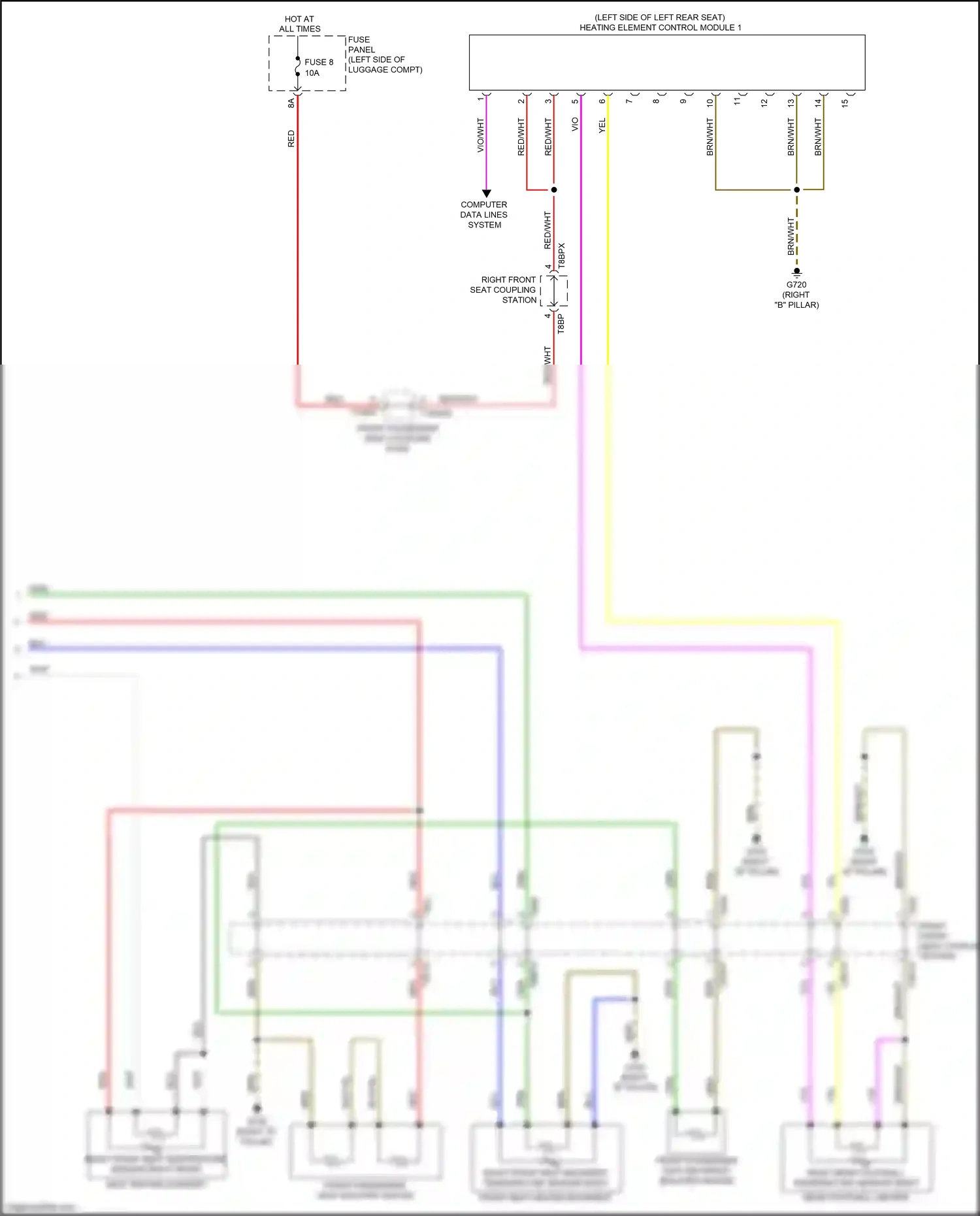 Wiring diagram brn/wht for Audi A8 D5 (2017-2022) (23 of 46)