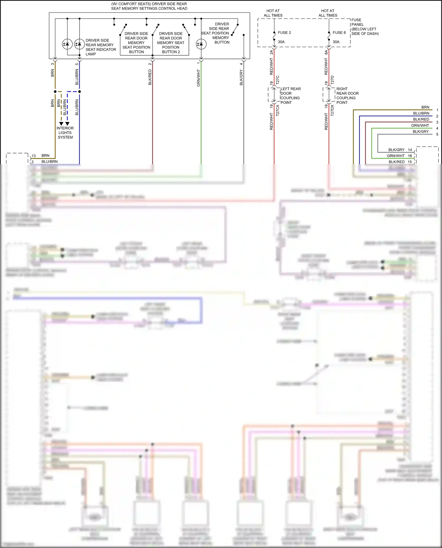 Wiring diagram brn/wht for Audi A8 D5 (2017-2022) (34 of 46)