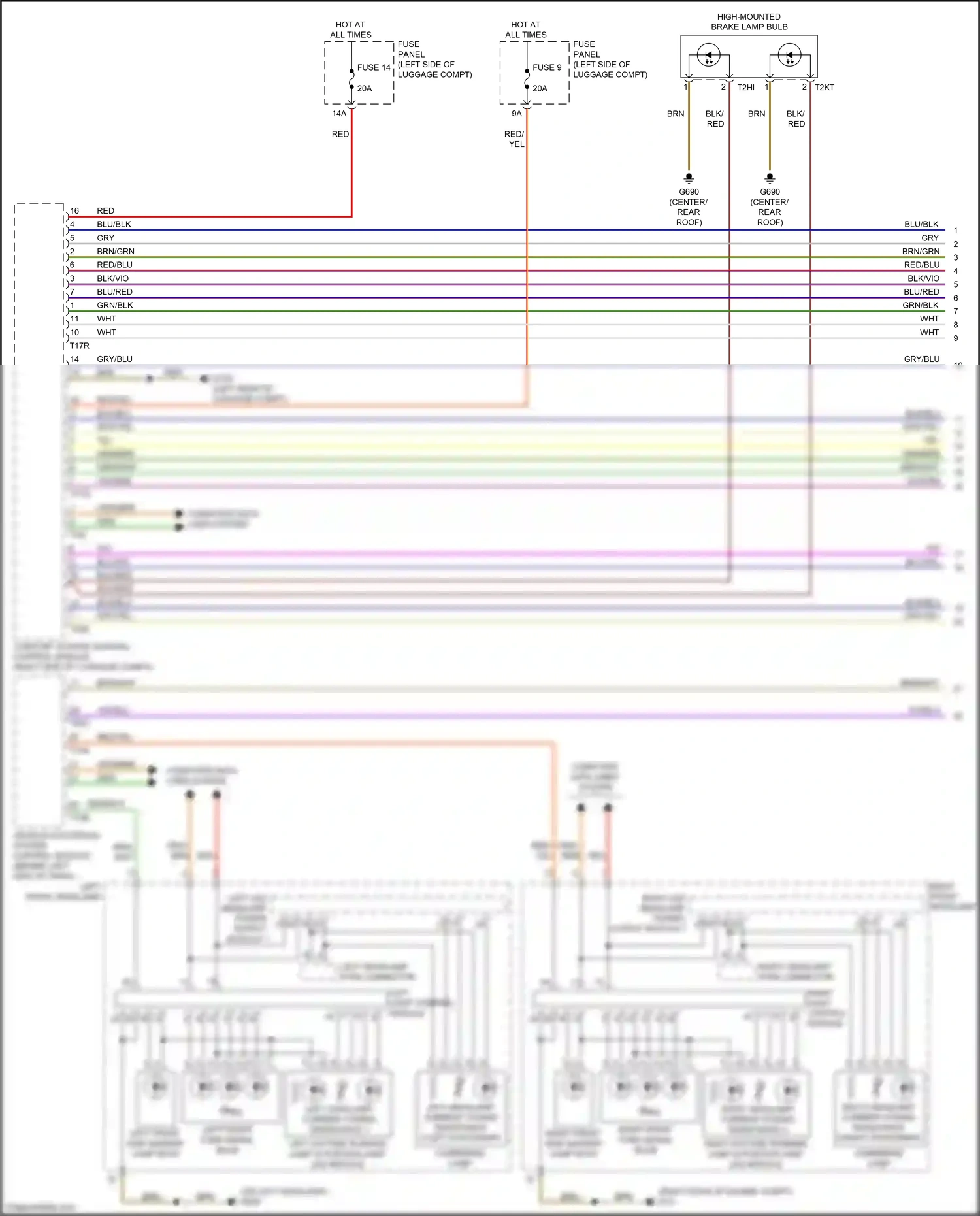 Wiring diagram brn/wht for Audi A8 D5 (2017-2022) (6 of 46)