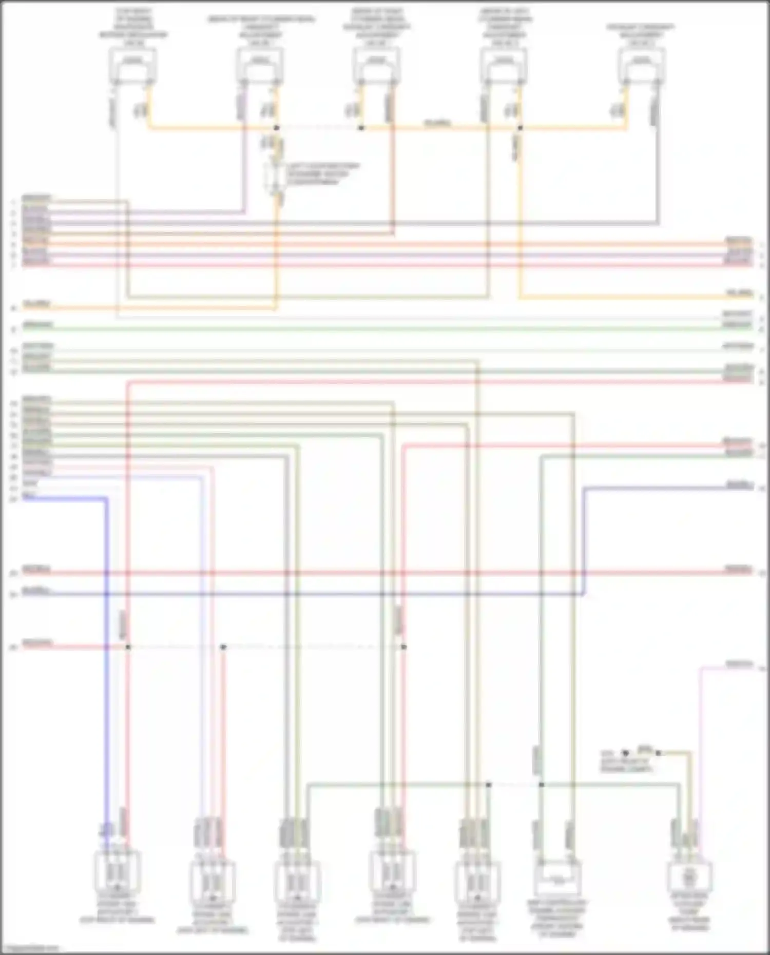 Wiring diagram camshaft adjustment valve 2 for Audi A8 D5 (2017-2022) (2 of 2)