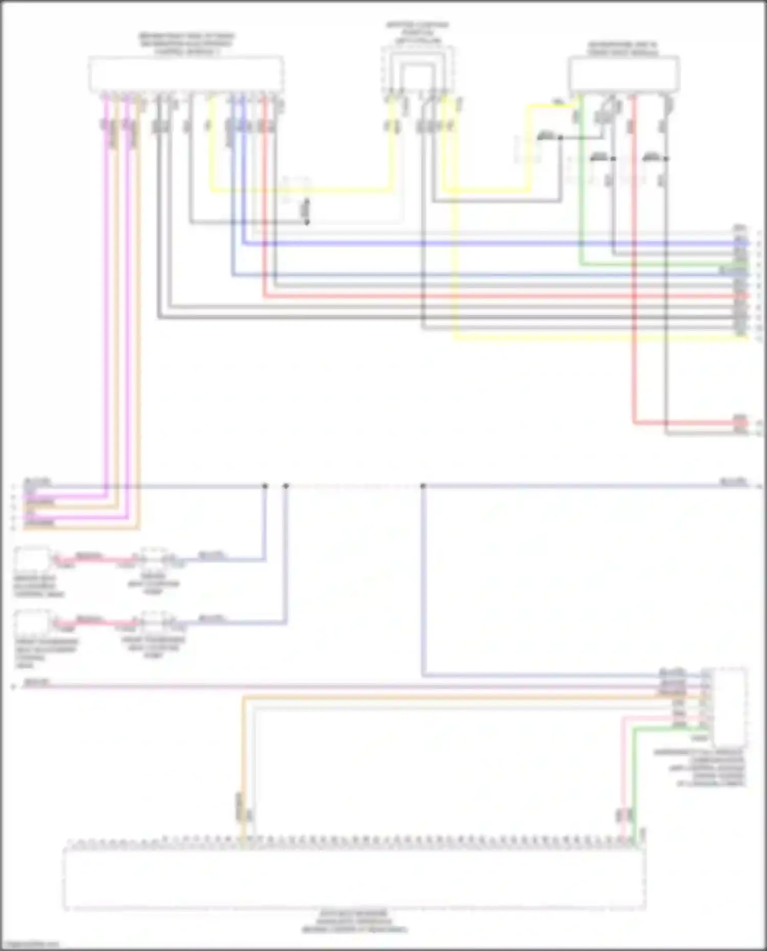 Wiring diagram data bus on board diagnostic interface for Audi A8 D5 (2017-2022) (1 of 14)
