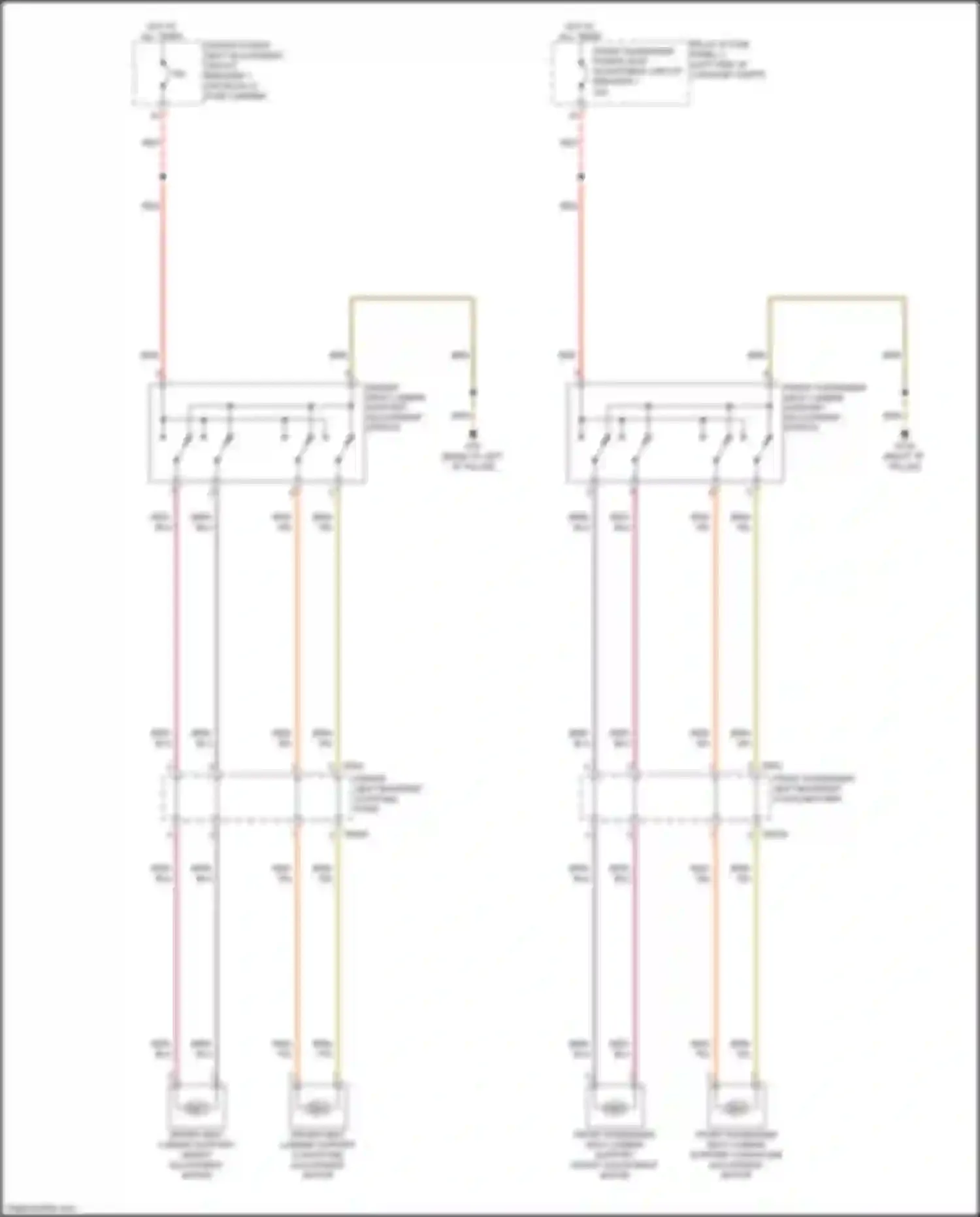 Wiring diagram driver power seat adjustment circuit breaker 1 for Audi A8 D5 (2017-2022) (4 of 5)