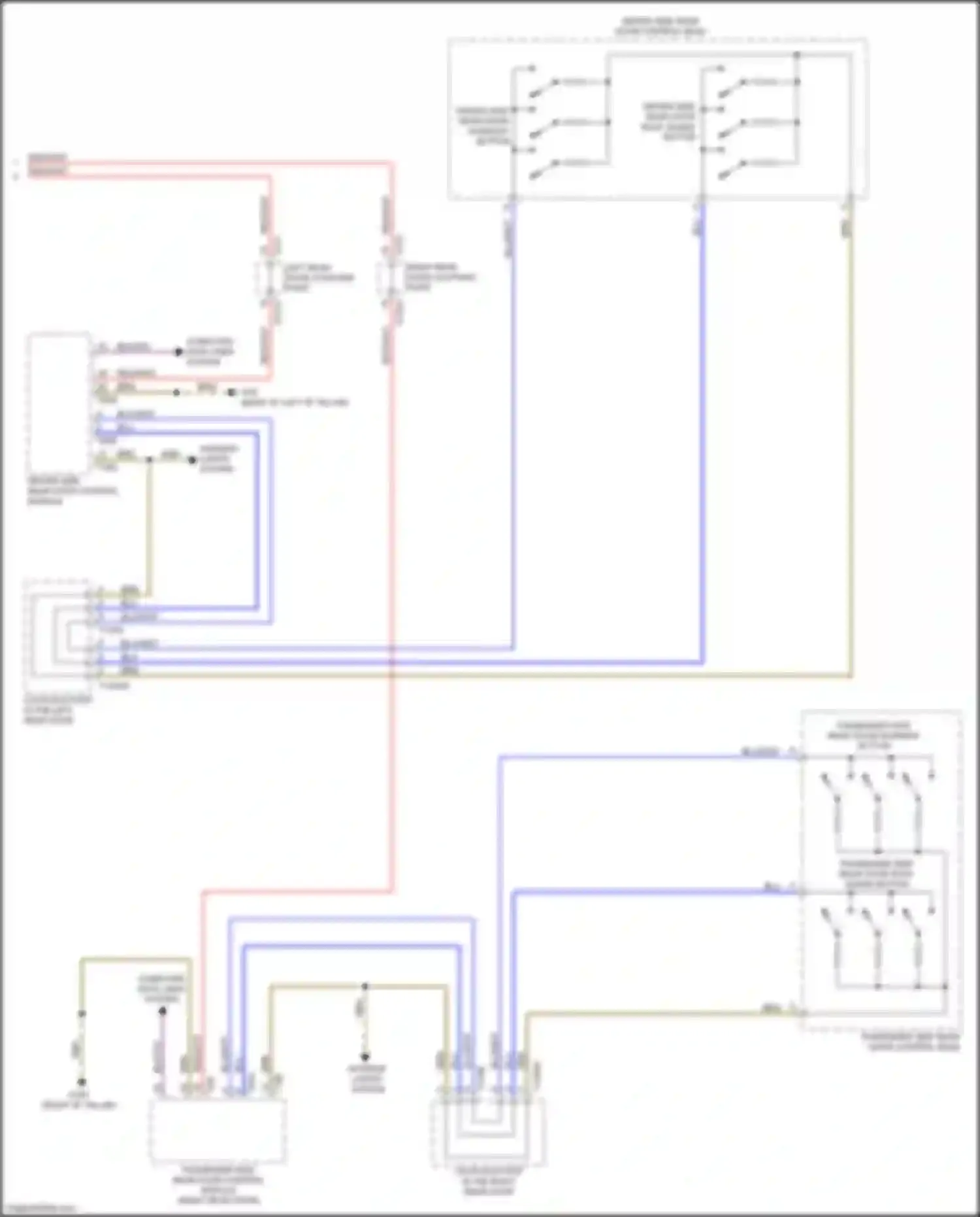 Wiring diagram driver side rear door control module for Audi A8 D5 (2017-2022) (8 of 10)