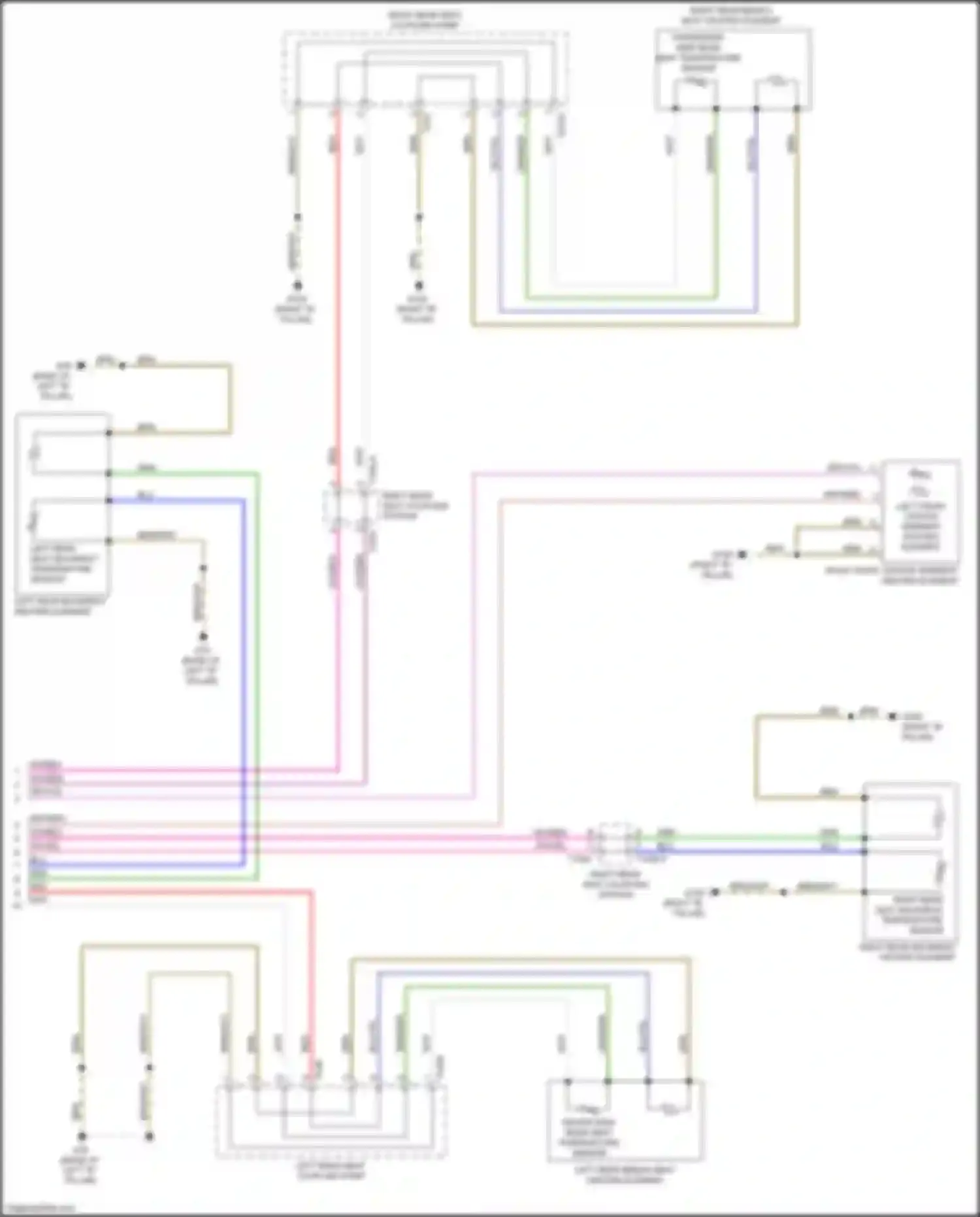 Wiring diagram driver side rear seat temperature sensor for Audi A8 D5 (2017-2022) (3 of 6)